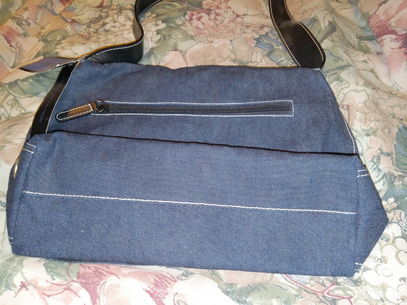 NEW Kennett Cole Reaction Dyed Denim Handbag Brand New