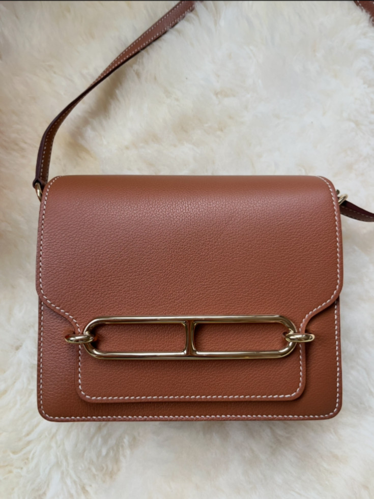 Hermes Mini Roulis 18 Gold Gold Permabrass Full Set Mint