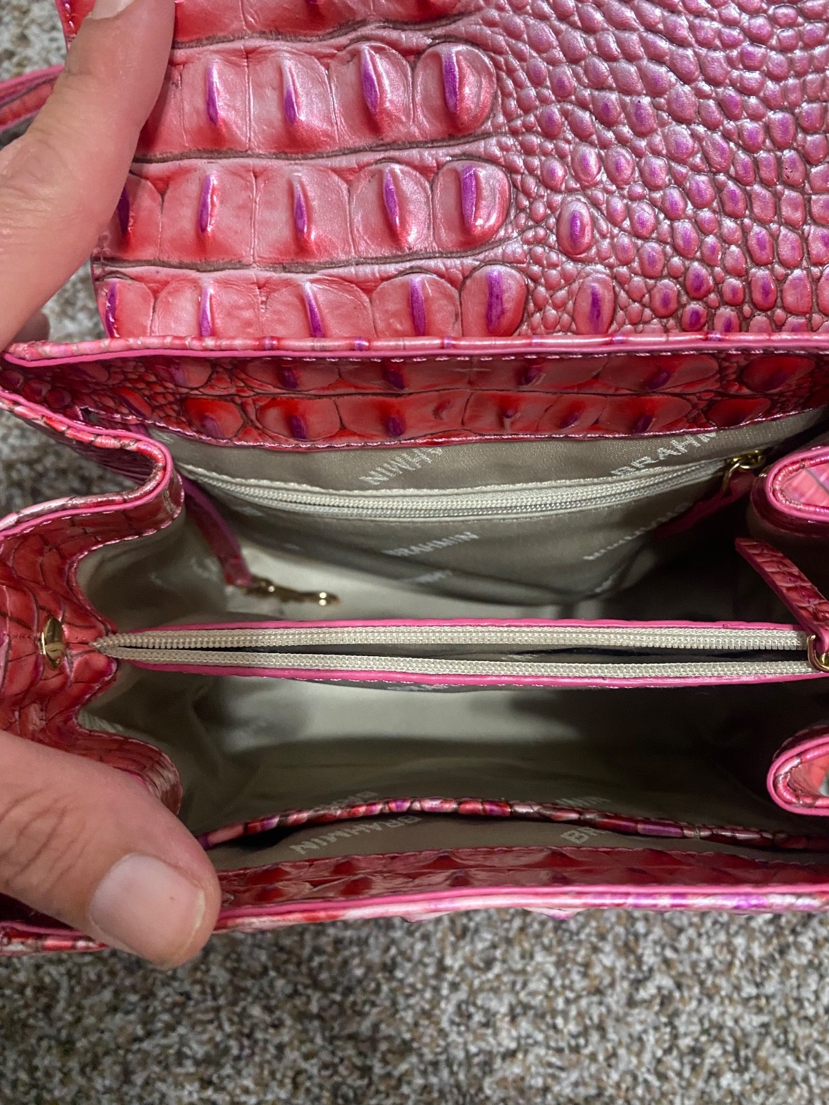 NWT Brahmin Coral Rosa Snapdragon Melbourne