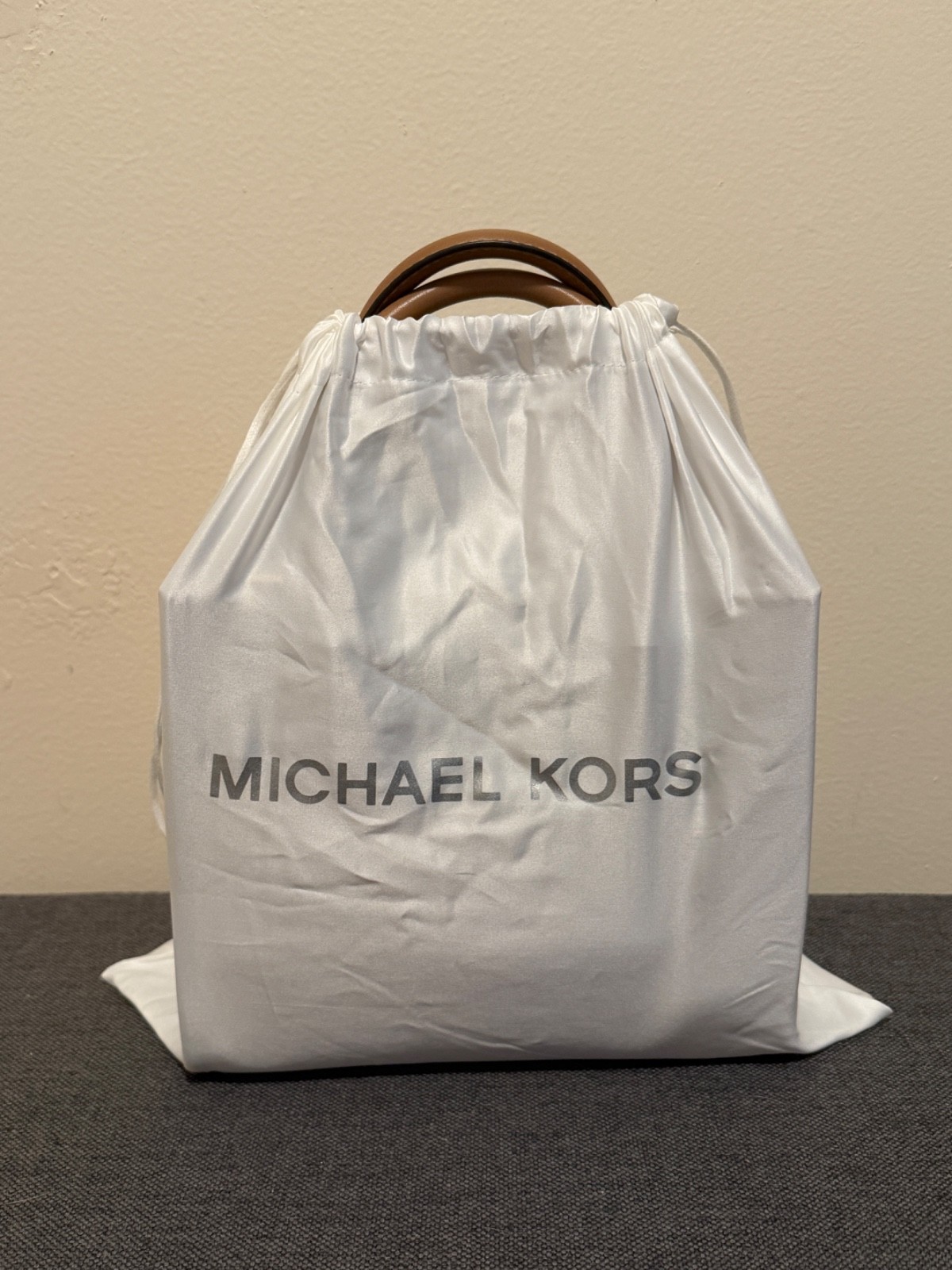 Michael Kors Metallic Gold Tote Crossbody Purse Mercer XS Satchel Bag w/ tag
