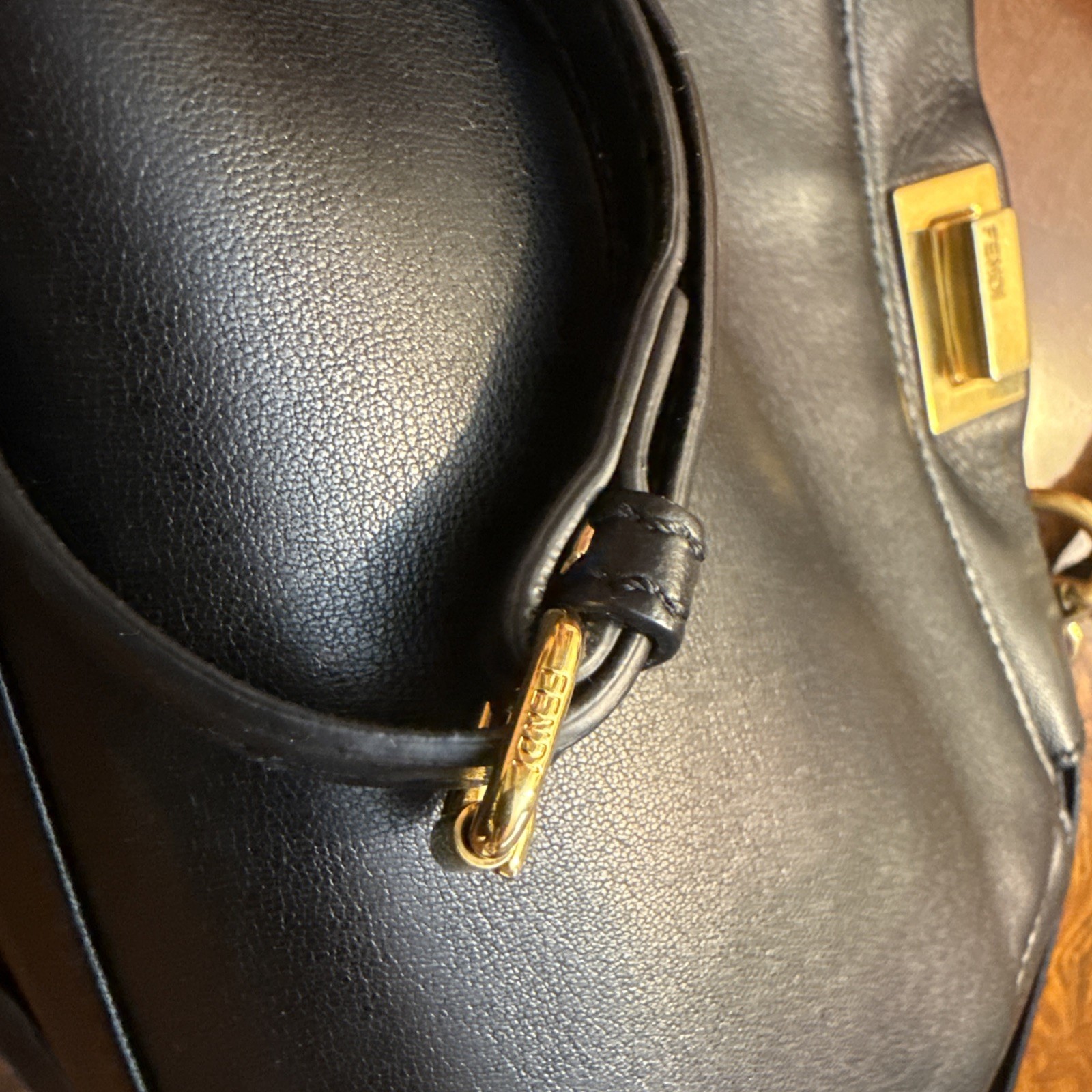 FENDI Peekaboo Nano 2WAY bag black