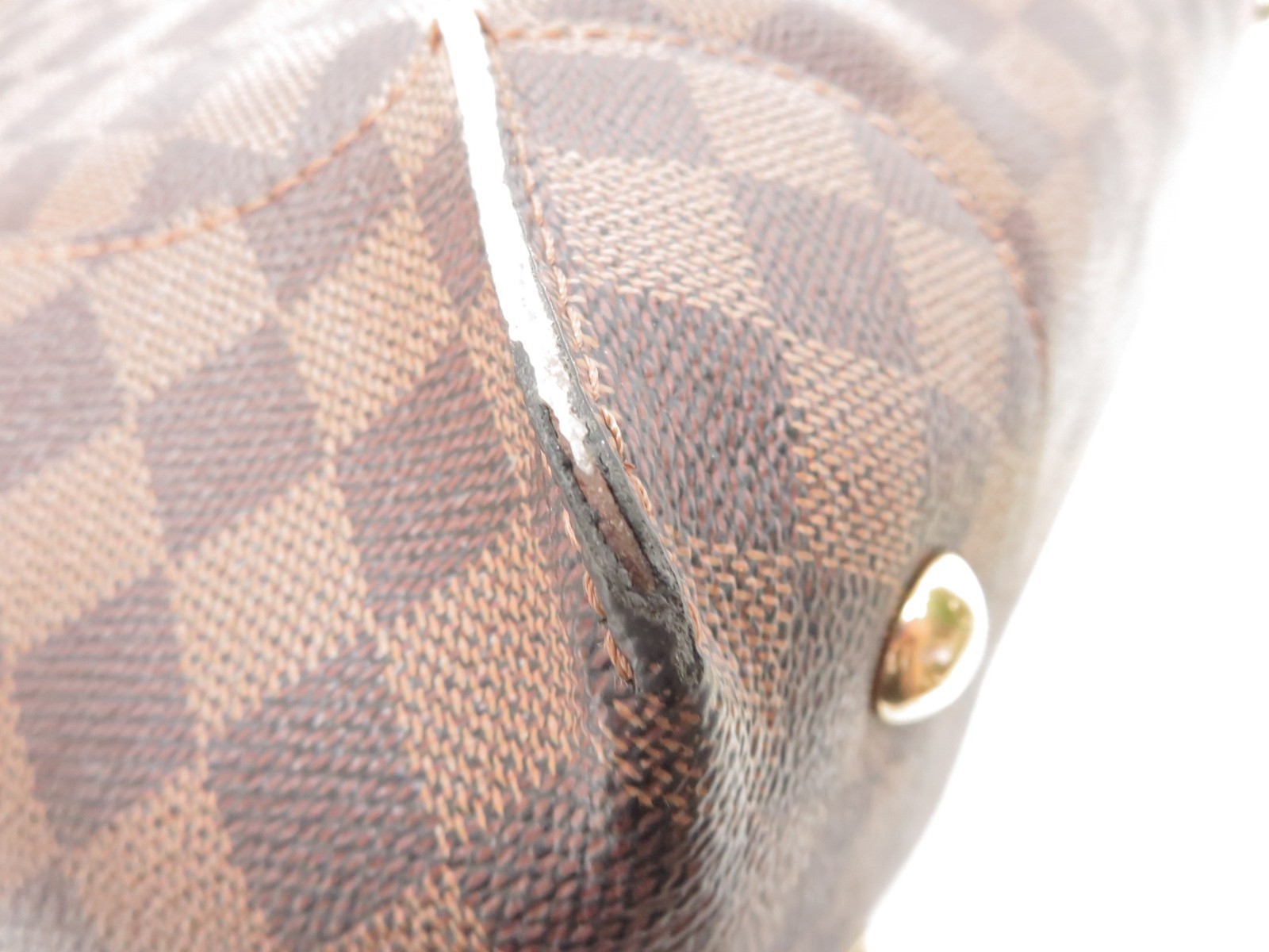 Authentic Louis Vuitton Damier Ebene Caissa Hobo Shoulder Bag Handbag F#53072