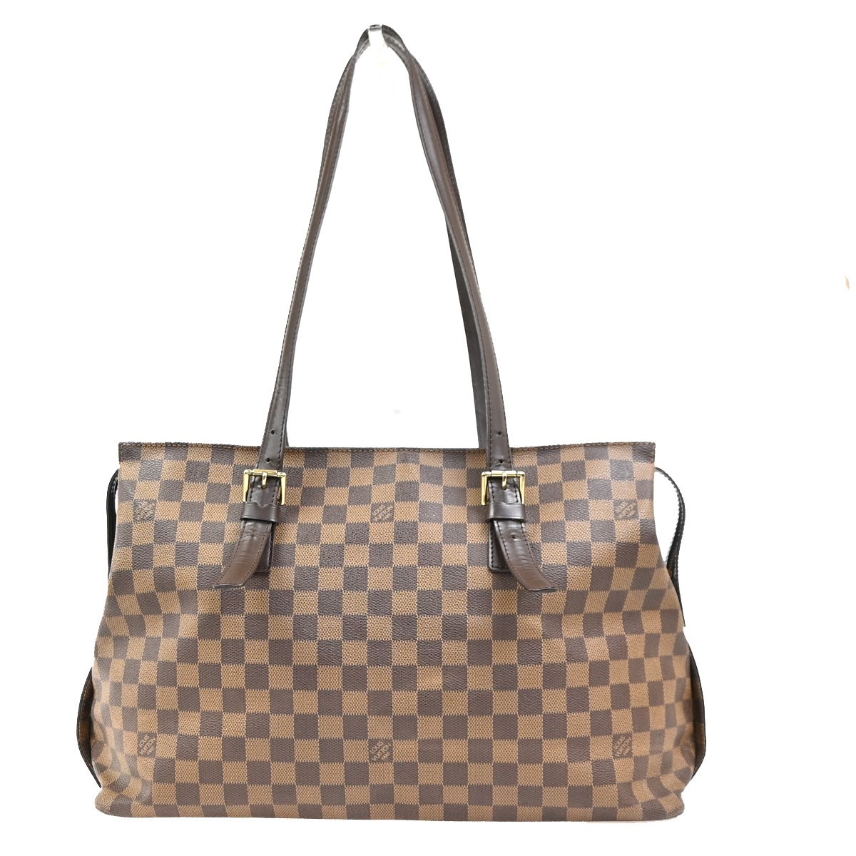LOUIS VUITTON Chelsea Shoulder Tote Bag Damier Ebene Leather BN N51119 77MA601