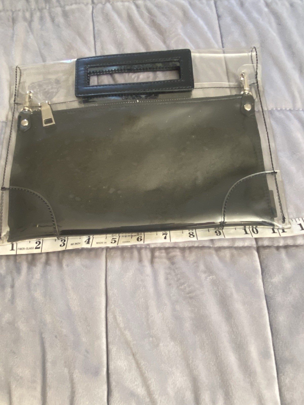Black Margo Paige Clear Stadium Handbag Concert Approved