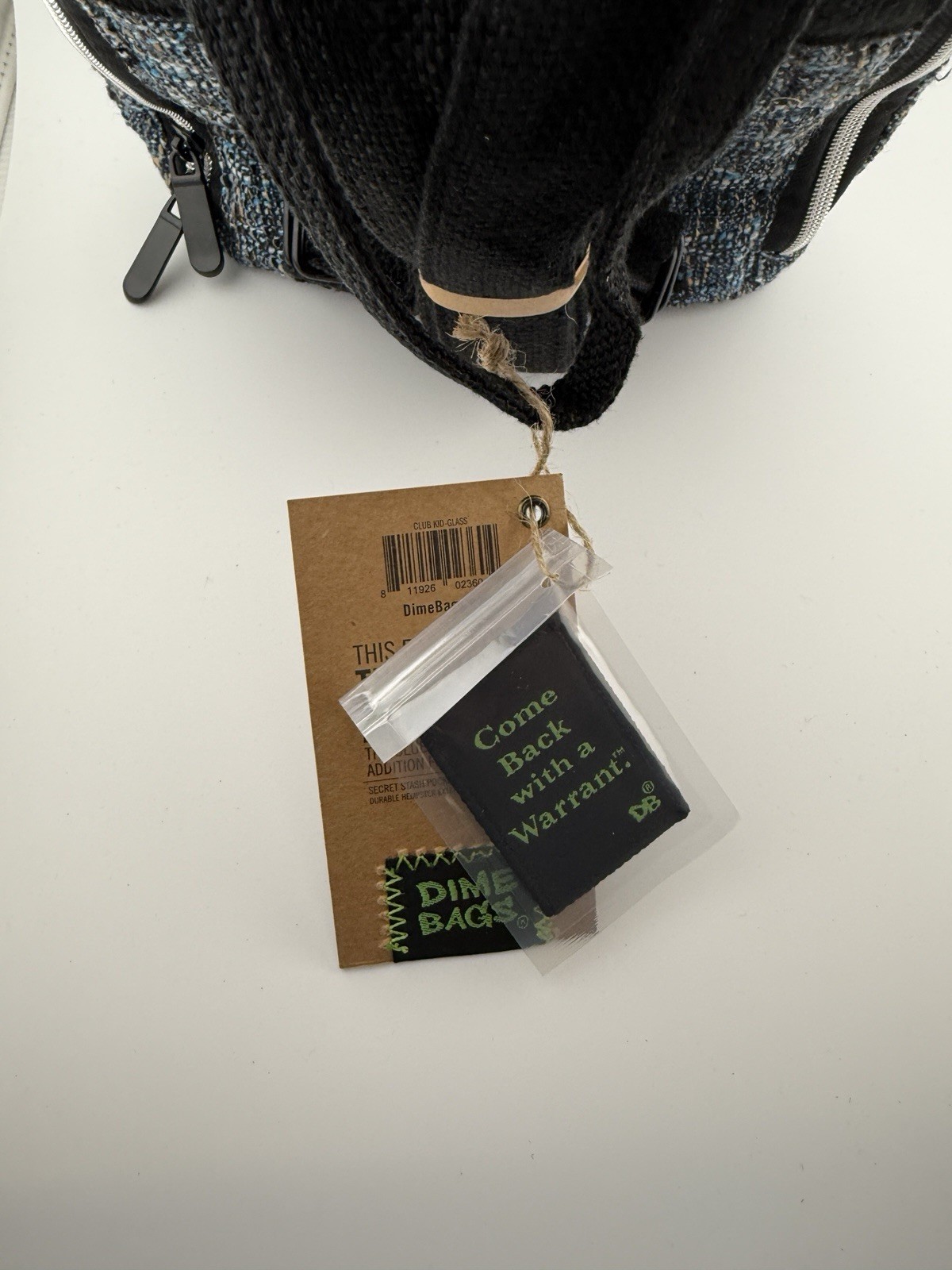 Dime Bags Club Kid Mini Backpack Hemp / Recycled Polyester Glass Blue