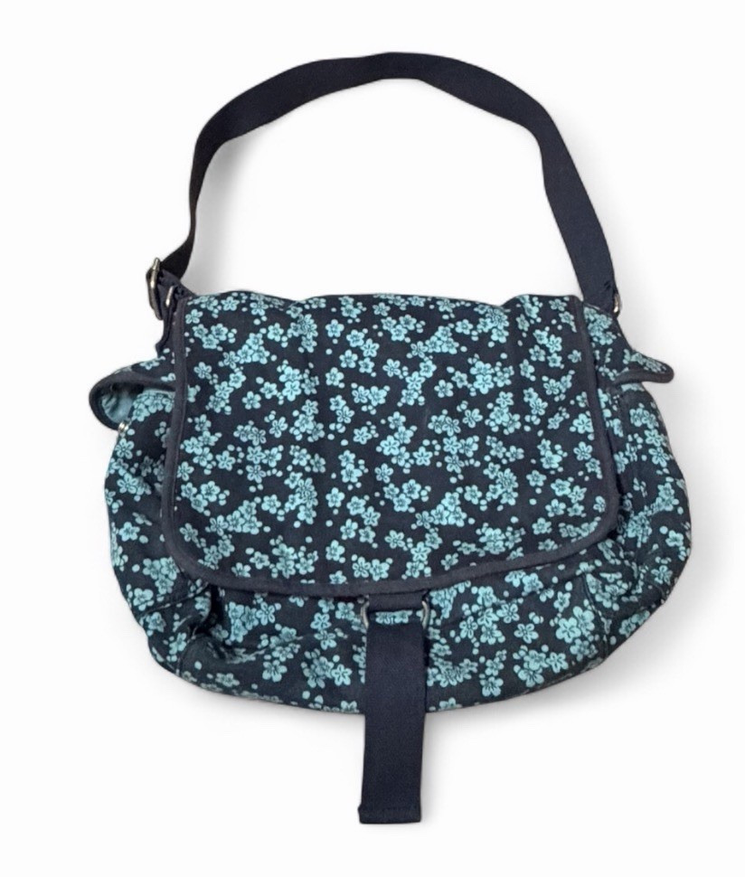 Vintage Aeropostale Blue Paisley Messenger School Bag