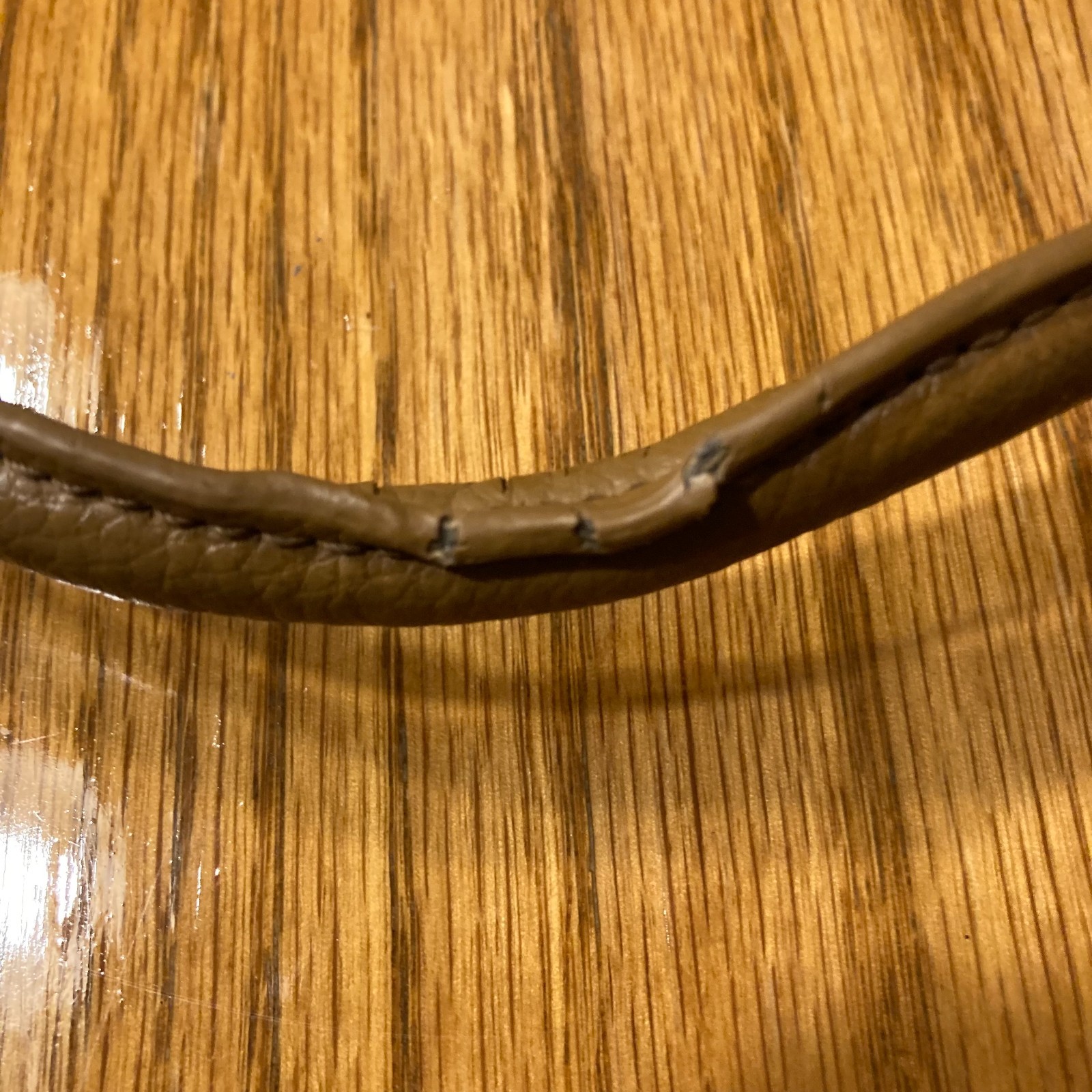 a.n.a. A New Approach Pebble Leather Shoulder Bag Brown Purse Double Handle READ
