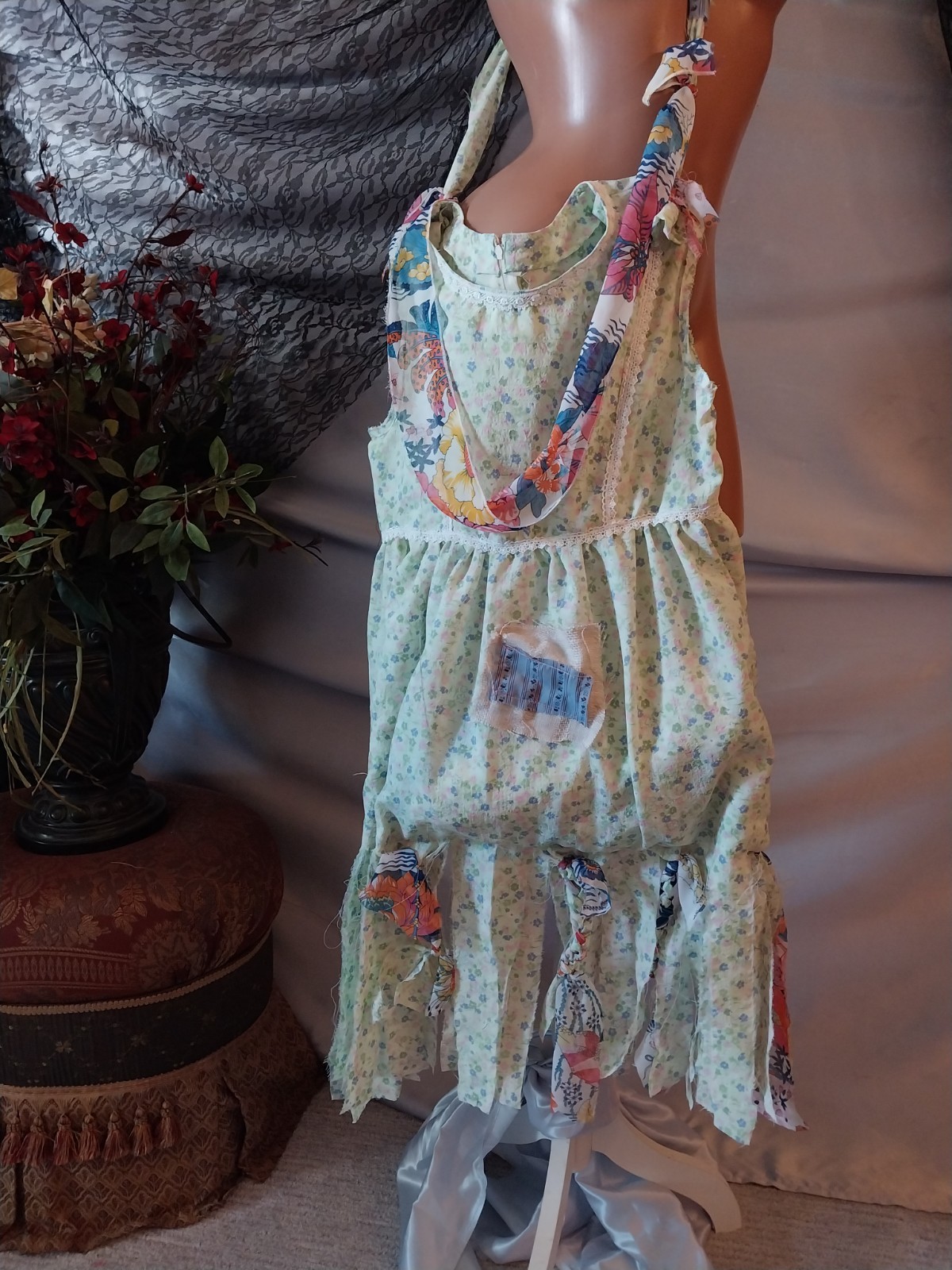 VTG STYLE BOHO HOBO FLORAL DRESS SAK CROSSBODY TOTE BAG PURSE LARGE NWT FRINGE