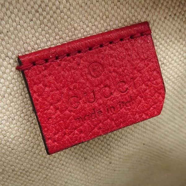 GUCCI GG Apple Red Round Shoulder Bag 625216 7.2*7.2*1.7 inch