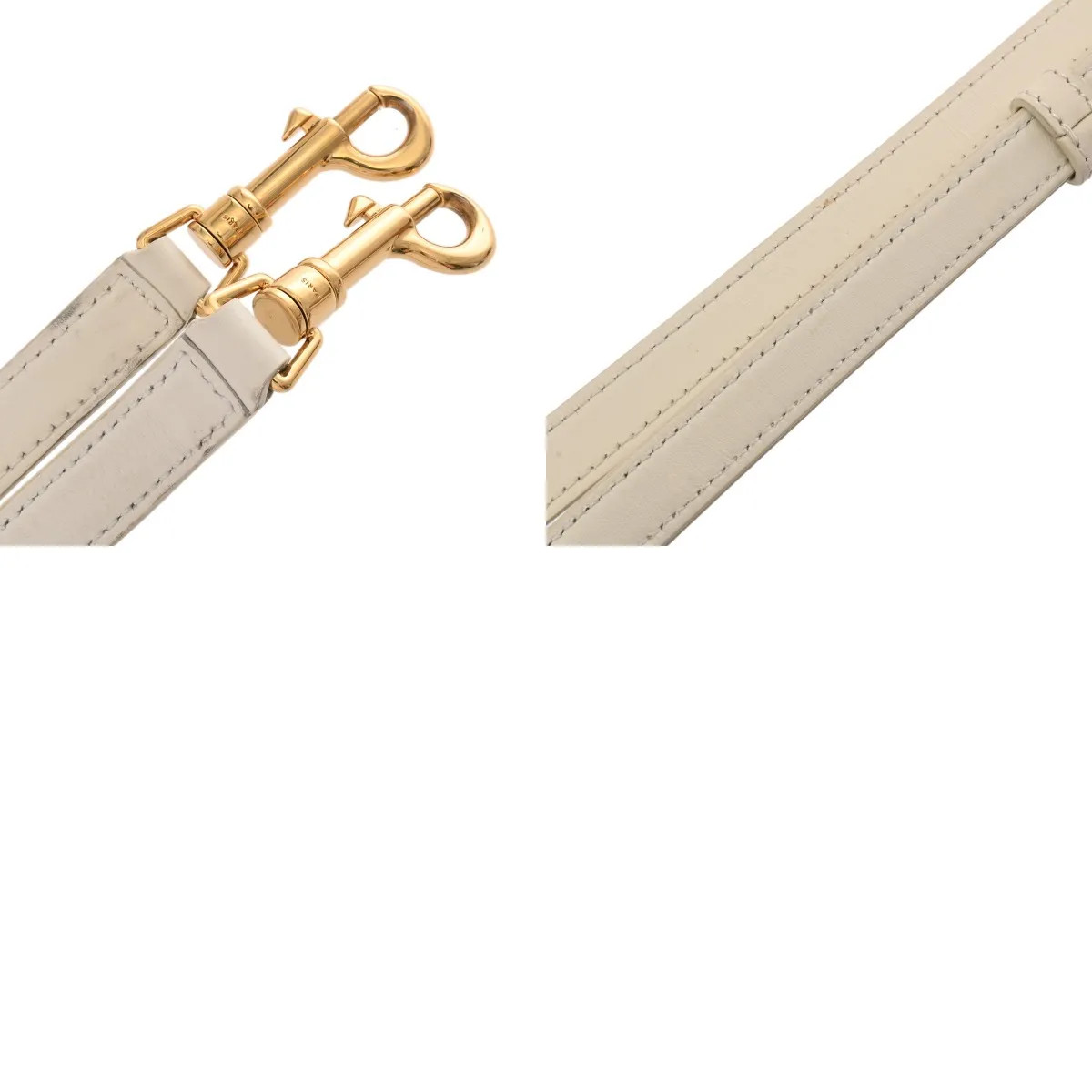 Celine 197582 Handbag Canvas / Calfskin White #WB2357