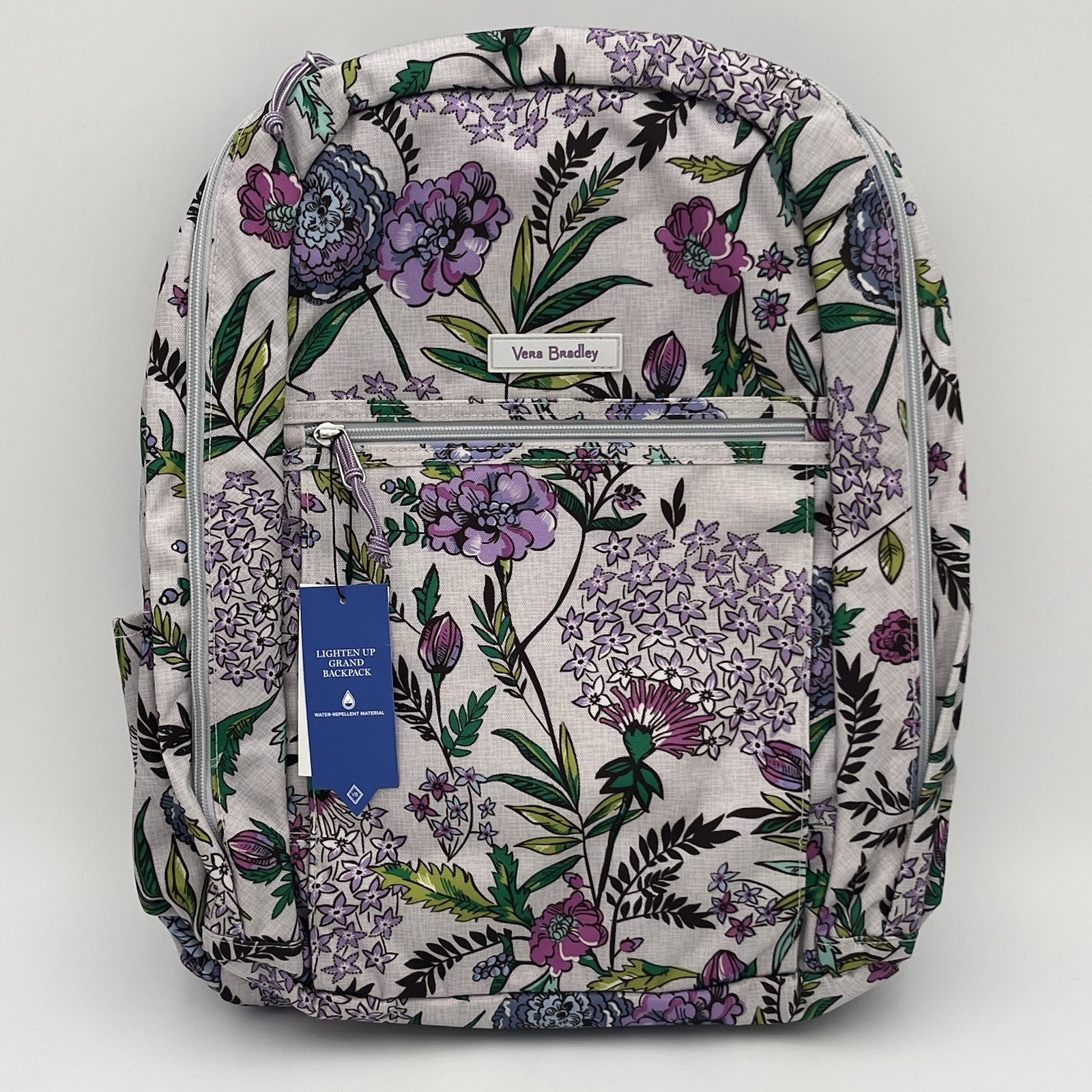 BRAND NEW!! Vera Bradley Lighten Up Grand Backpack – Lavender Botanical – NWT