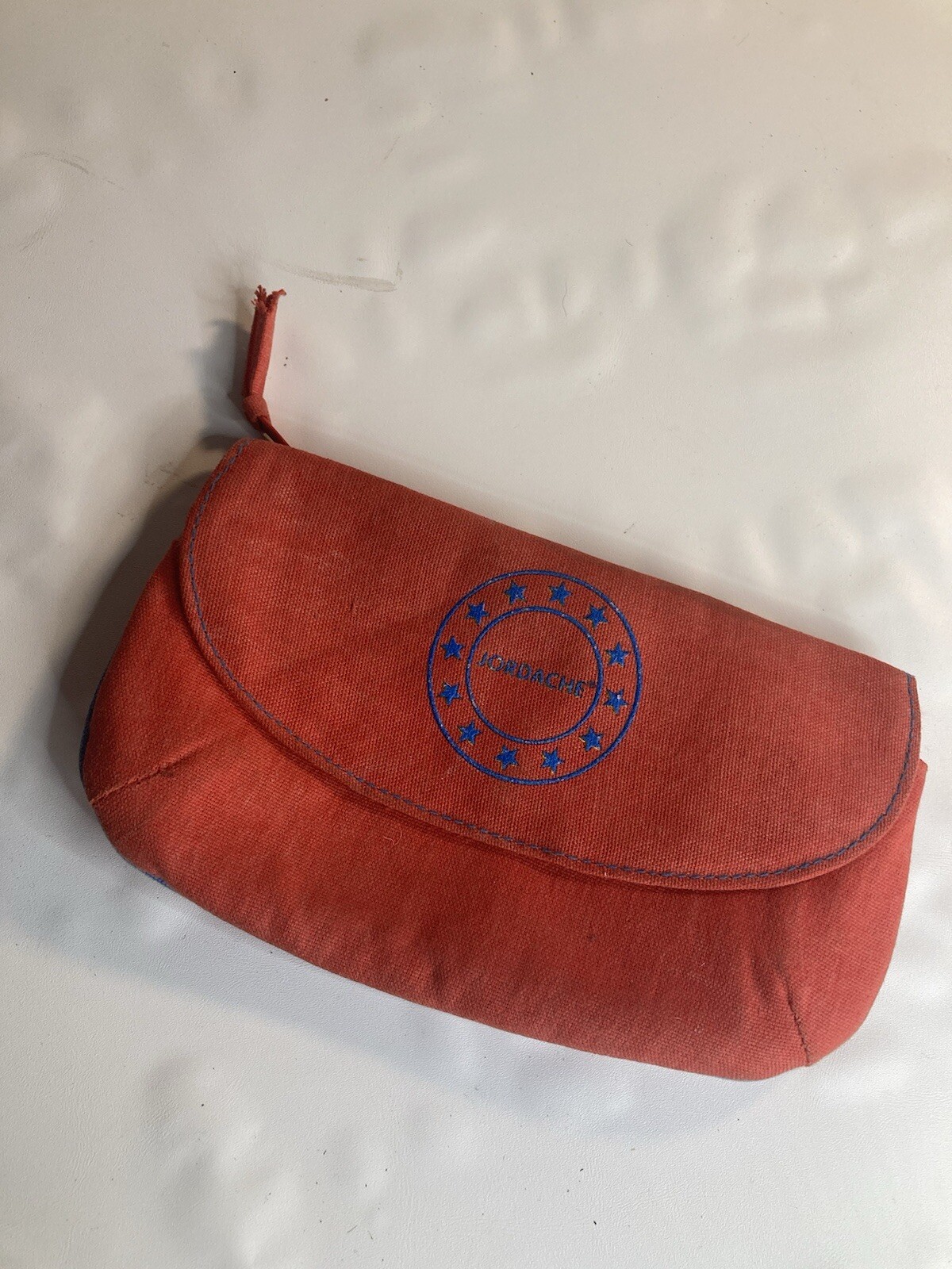 Jordache red blue vintage bag pouch Wallet