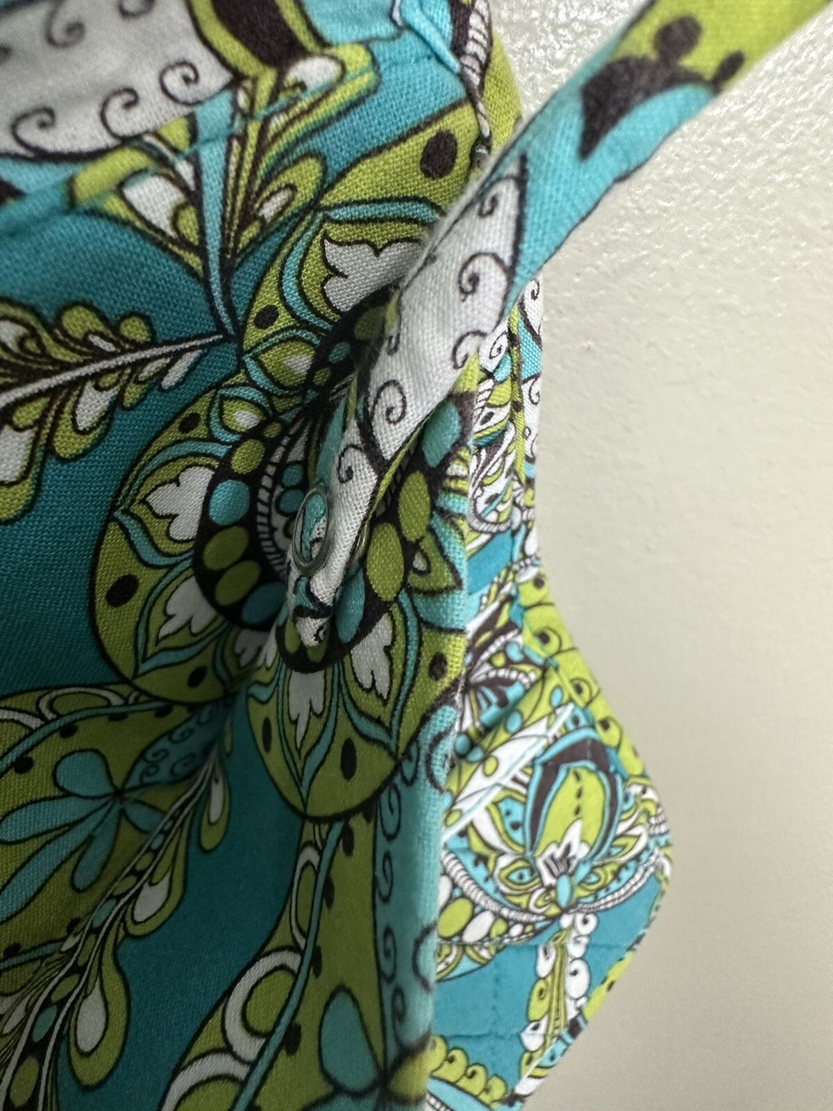 Lot Of 2-Black Black/White Wristlet & Blue/Green Paisley Crossbody/wallet