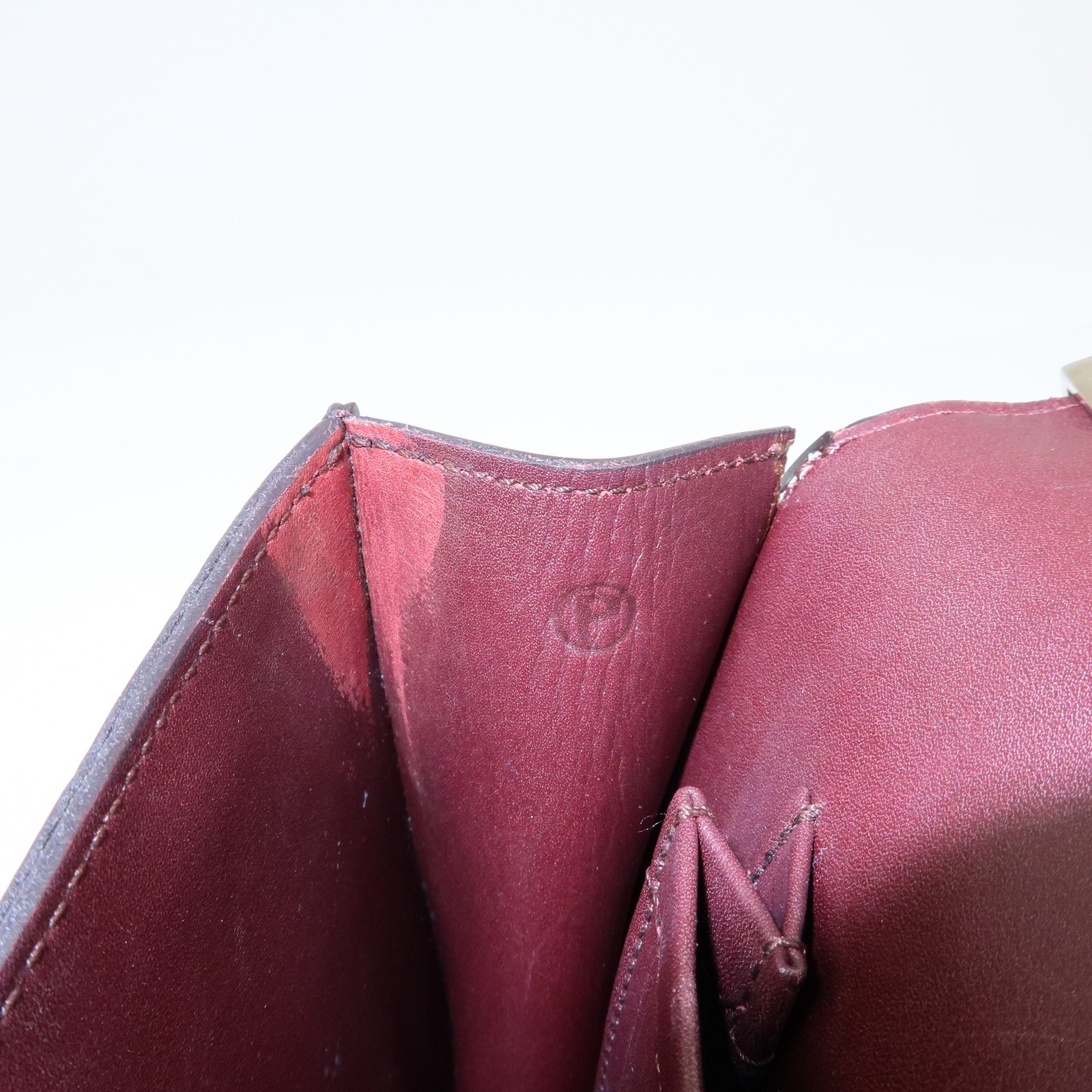 Louis Vuitton Damier Vernis Cabaret Shoulder Bag Bordeaux M92124 Auth Used F/S