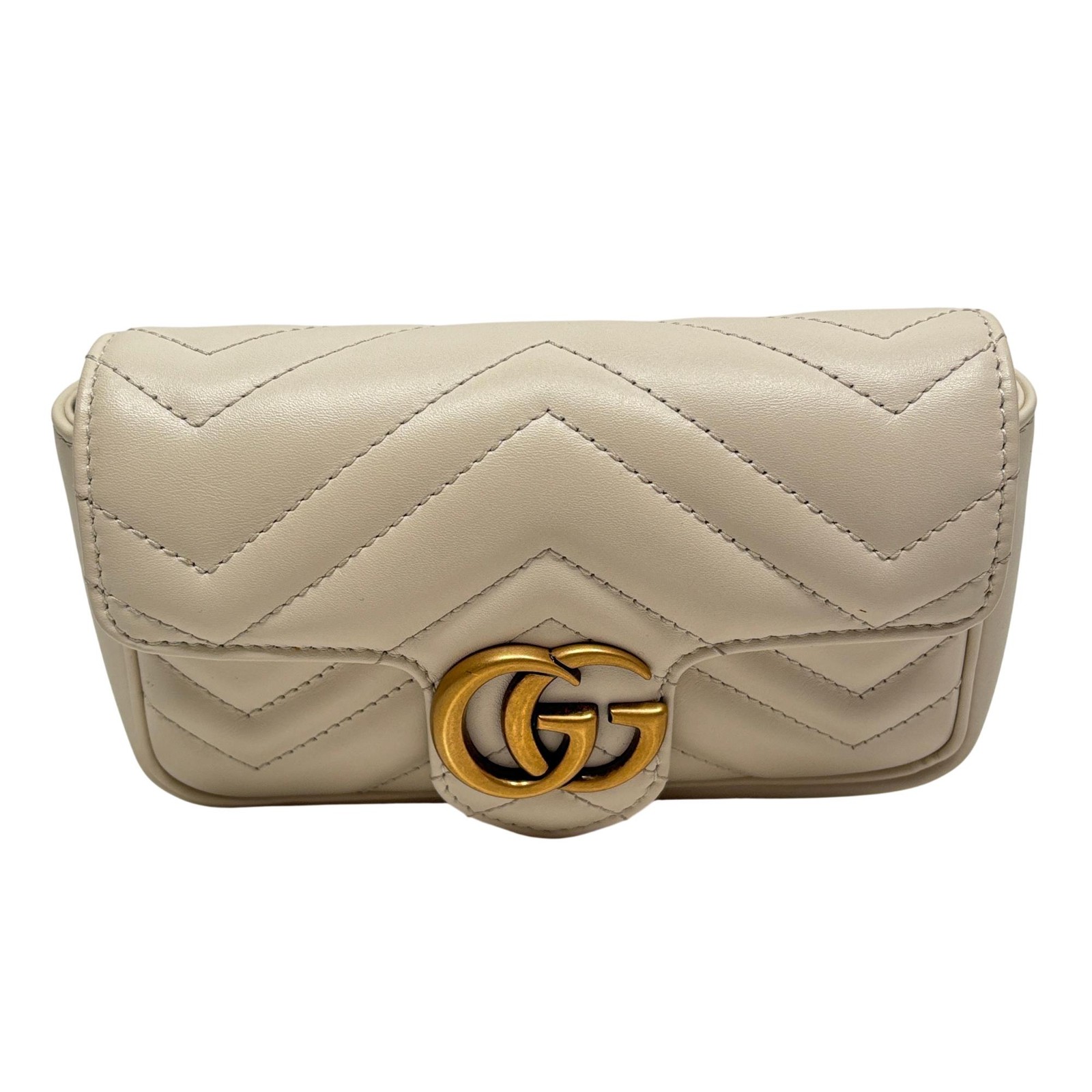 Gucci 476433 GG Marmont Matelassé Super Mini Bag – 6.75″ x 4″ x 1.75″ – 6739