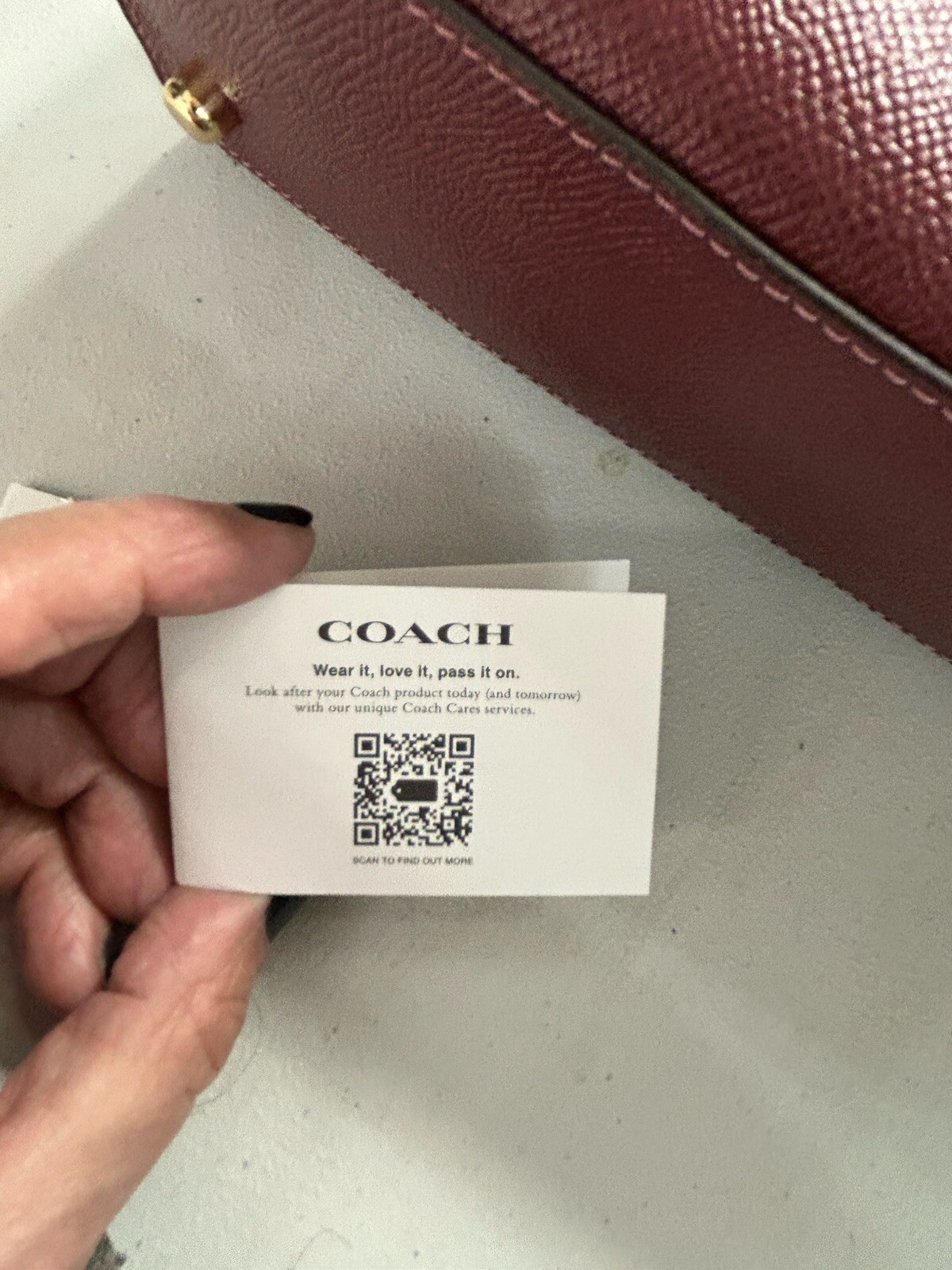 Coach Burgundy Top Handle Crossbody Shoulder Purse Tilly 76618 NWOT Pebbled