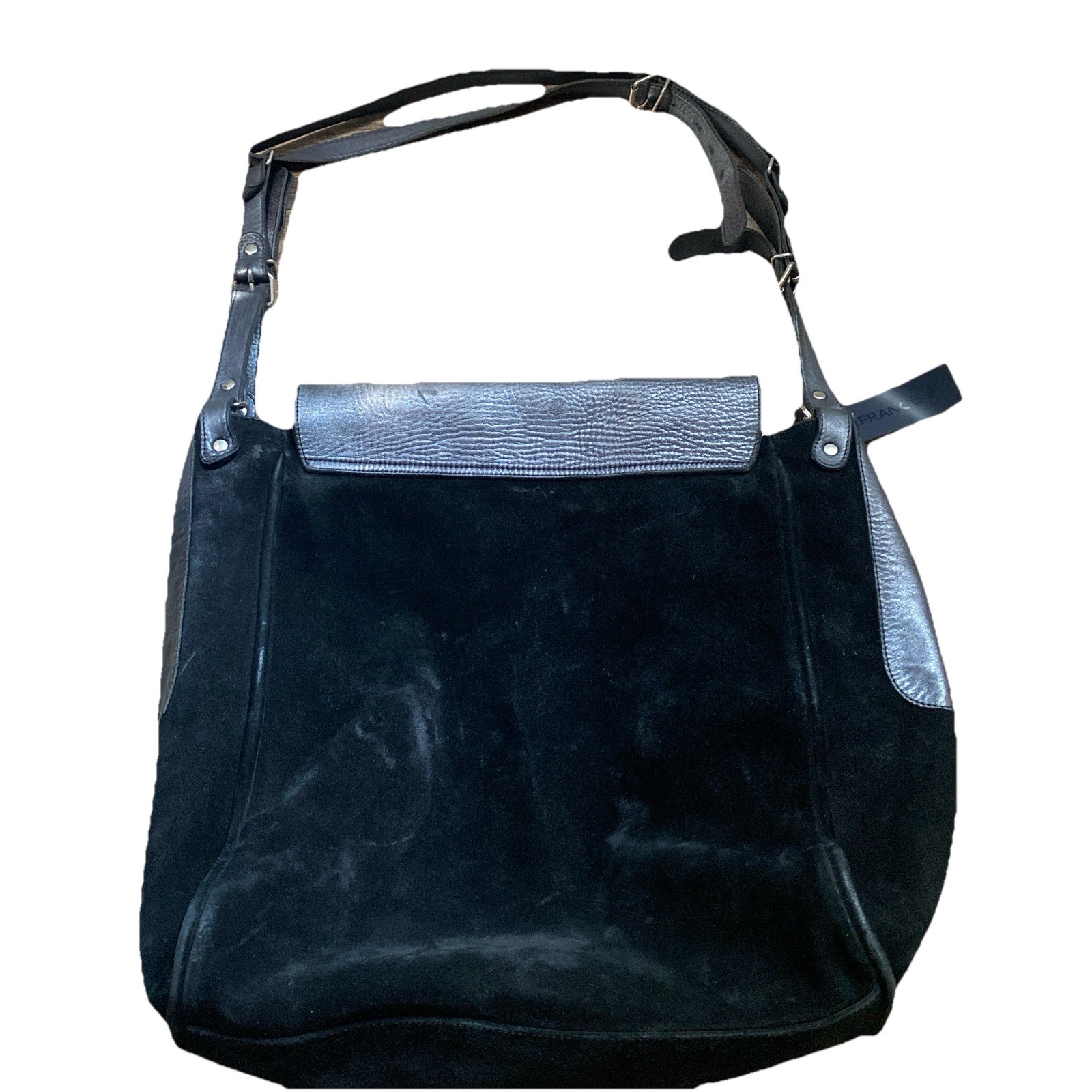 Vanessa Bruno Tote Bag Sequin Suede Black