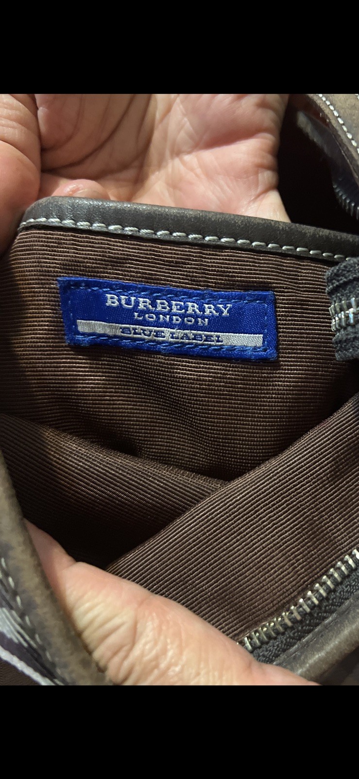 Burberry London Blue Label Crossbody 2 colors to choose available brown & beige