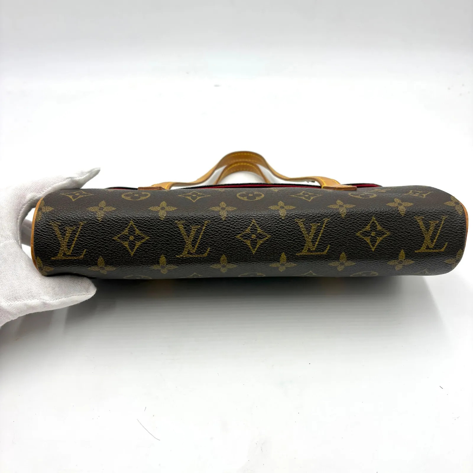 Auth Louis Vuitton Sonatine Monogram Handbag M51902 2Y7781