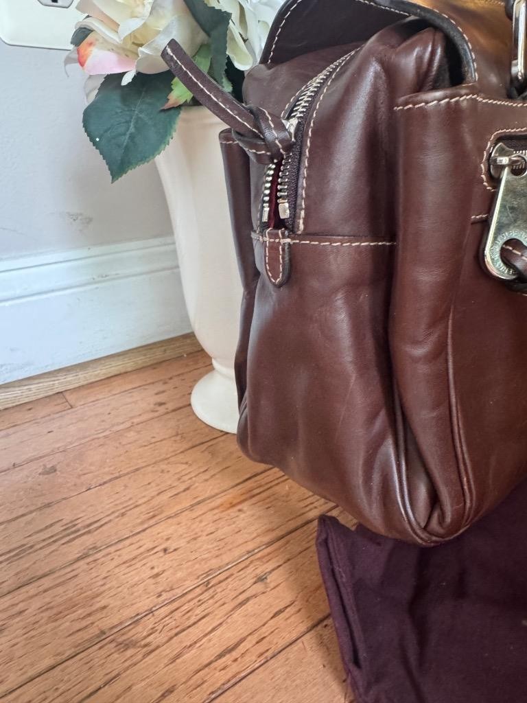 MULBERRY Mabel brown leather Shoulder Bag (PU180