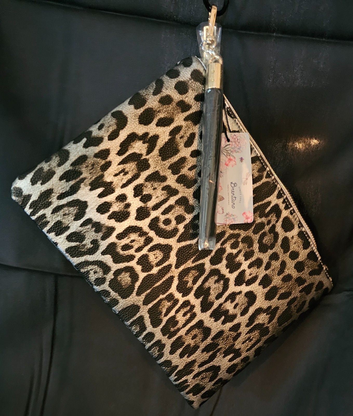 Brentano Leopard Print Clutch — NEW w/ Tags