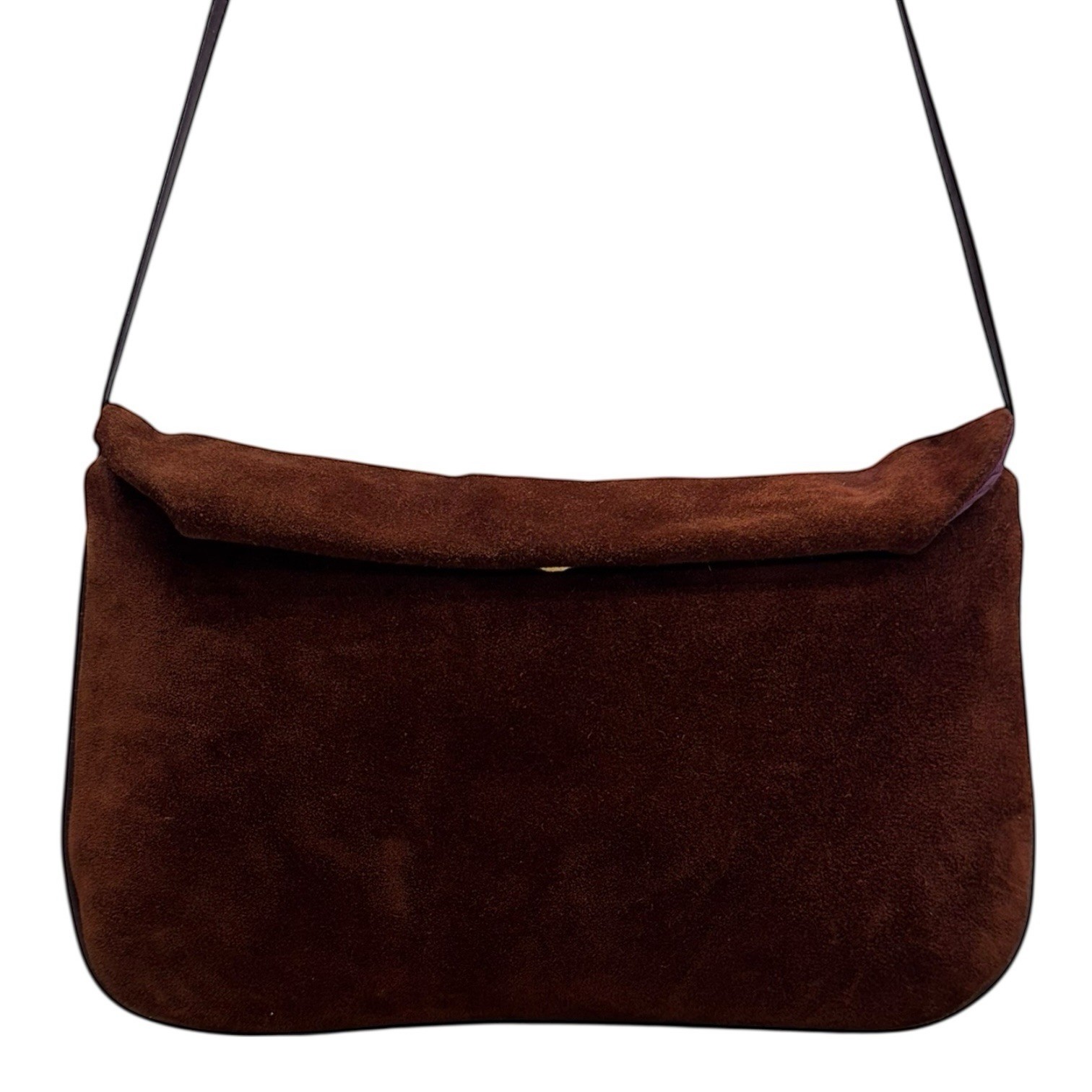 Vintage 80s 90s MOONBAGS Suede Leather Clutch Bag Shoulder Handbag Convertible