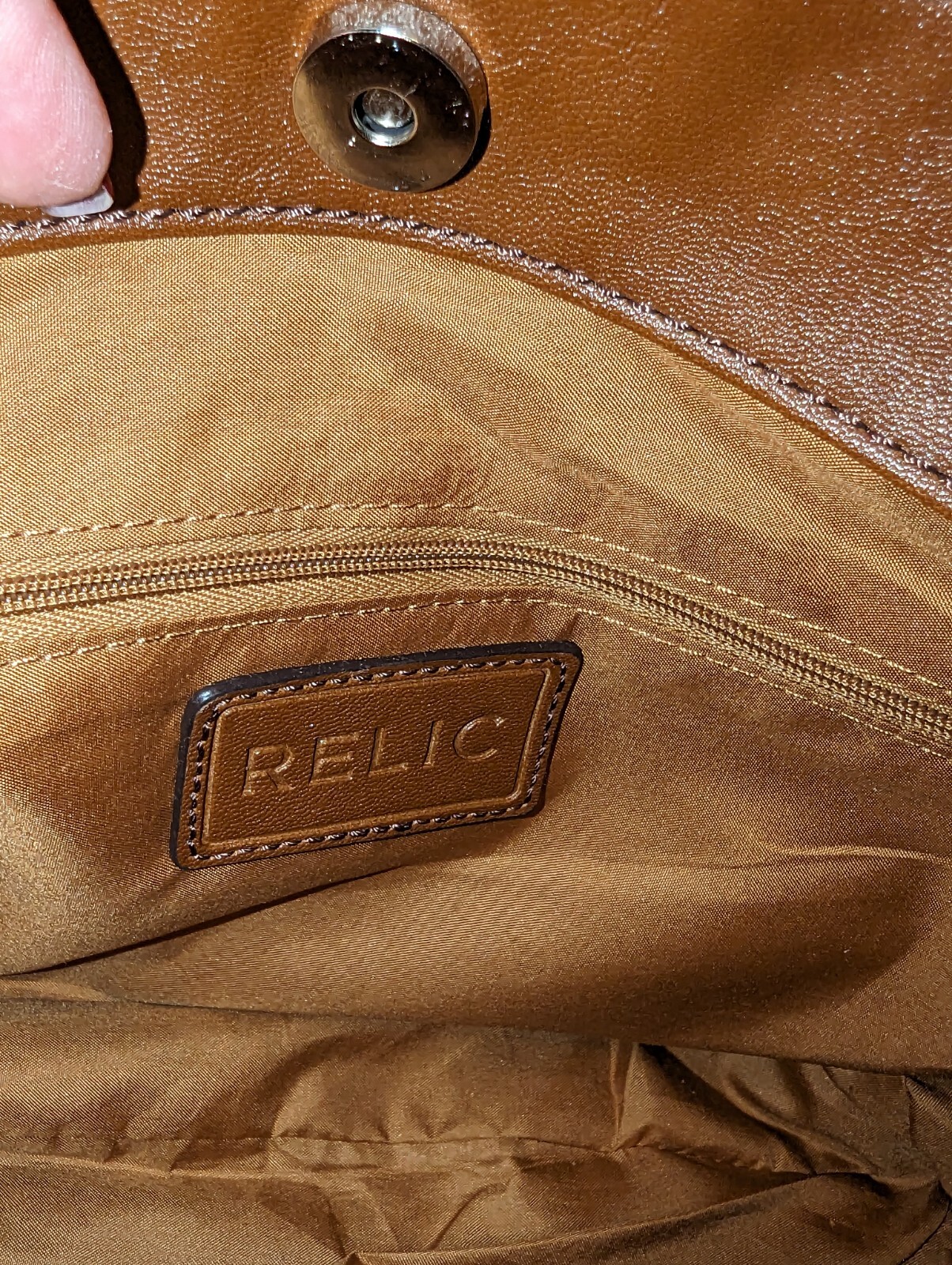 Relic Caraway Medium Tote Shoulder Bag Handbag Purse Satchel Beige/Brown