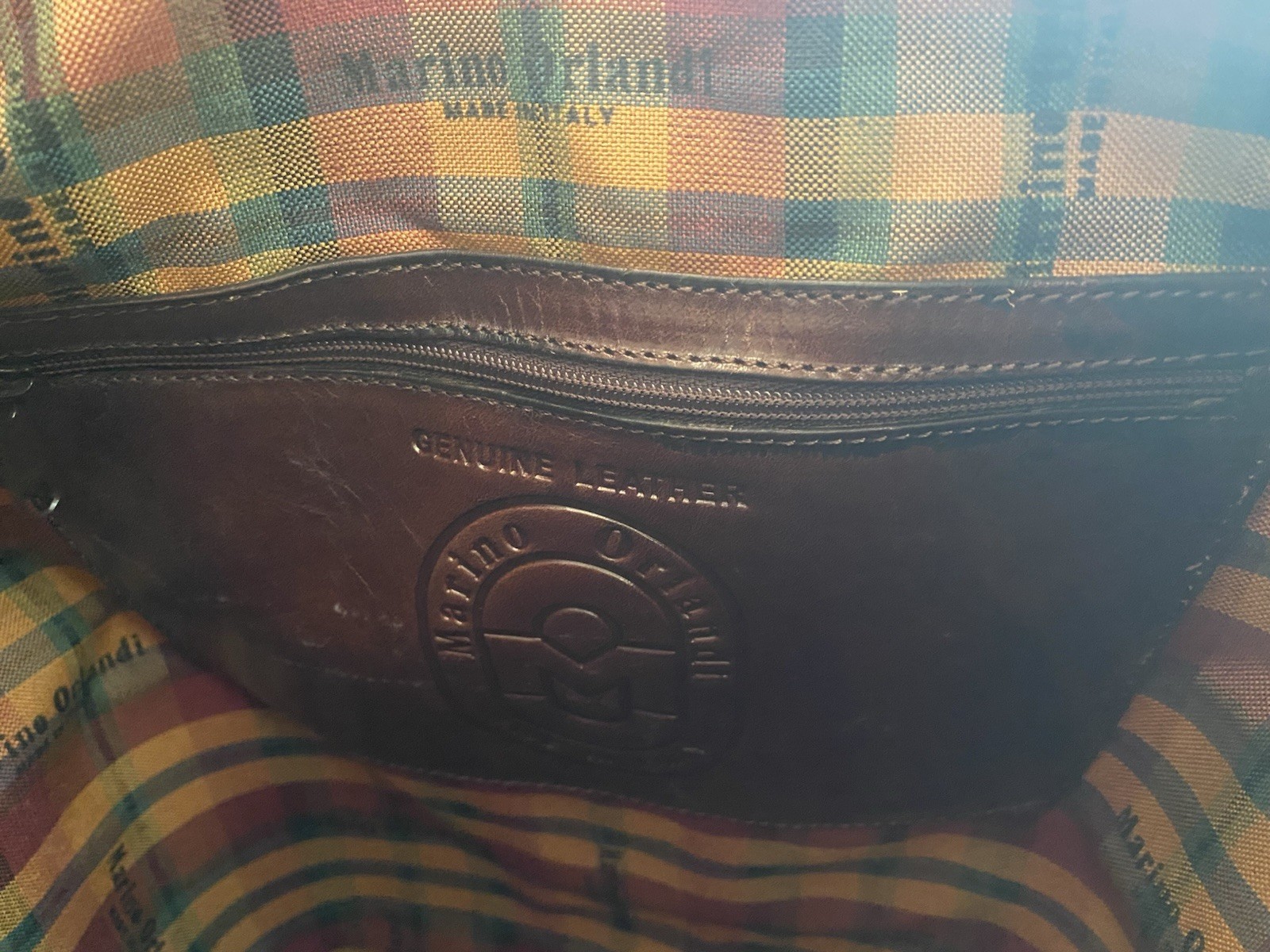 MARINO ORLANDI SADDLE BROWN ITALIAN DESIGNER LARGE BACKPACK SLING BAG NEW