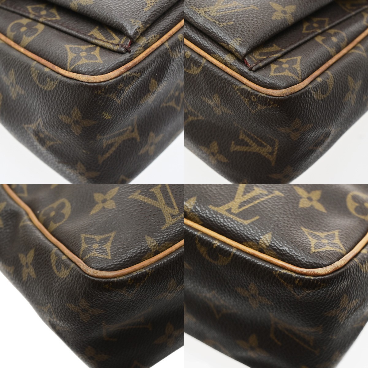 LOUIS VUITTON Viva Cite PM Shoulder Bag Monogram Leather Brown M51165 89SA190