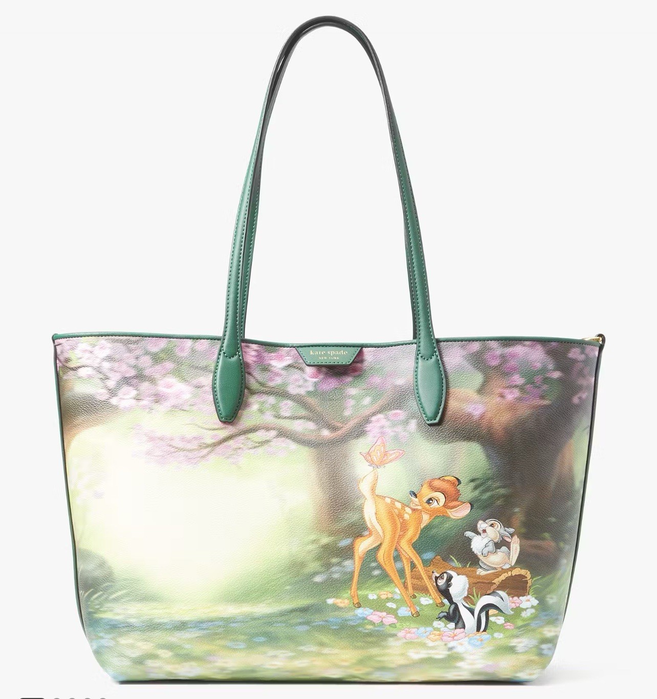 KATE SPADE X DISNEY BAMBI Sutton Medium Tote Bag with Pouch NEW!