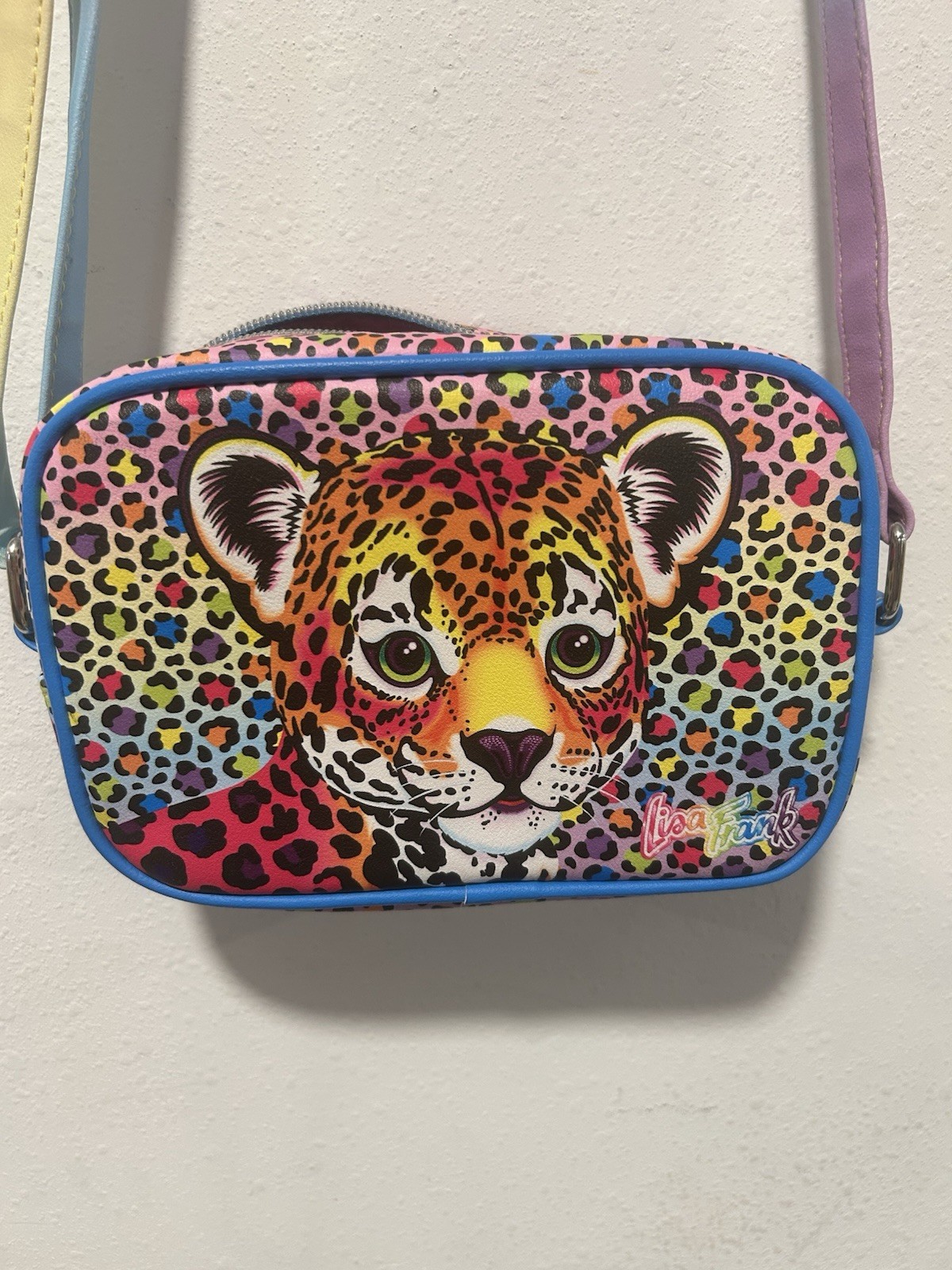 Lisa Frank Rainbow Hunter The Leopard Crossbody Bag Loungefly Hot Topic CUTE!