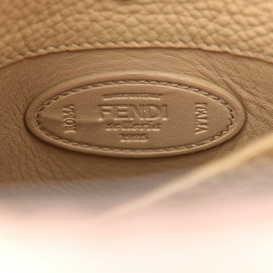 FENDI Pink Peekaboo Medium Calfskin Tote Bag Satchet