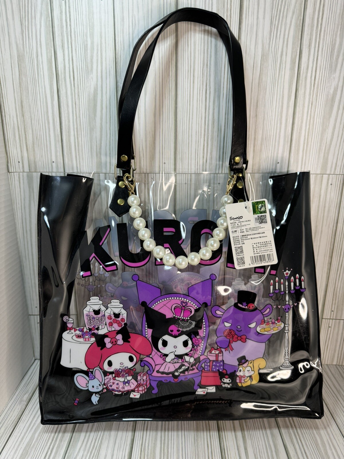 Kawaii Sanrio Kuromi x My Melody Clear Tote Bag 2024 Cheeky But Charming Purse