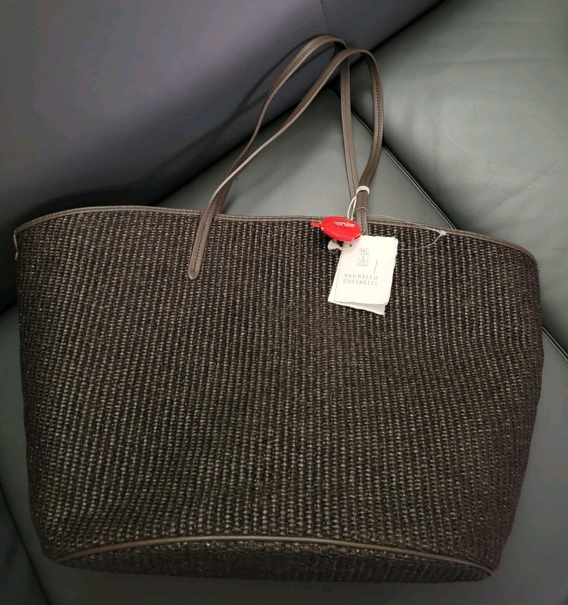 2995$ Brunello Cucinelli Womens Brown Tote/ Shopper Bag .Made In Italy