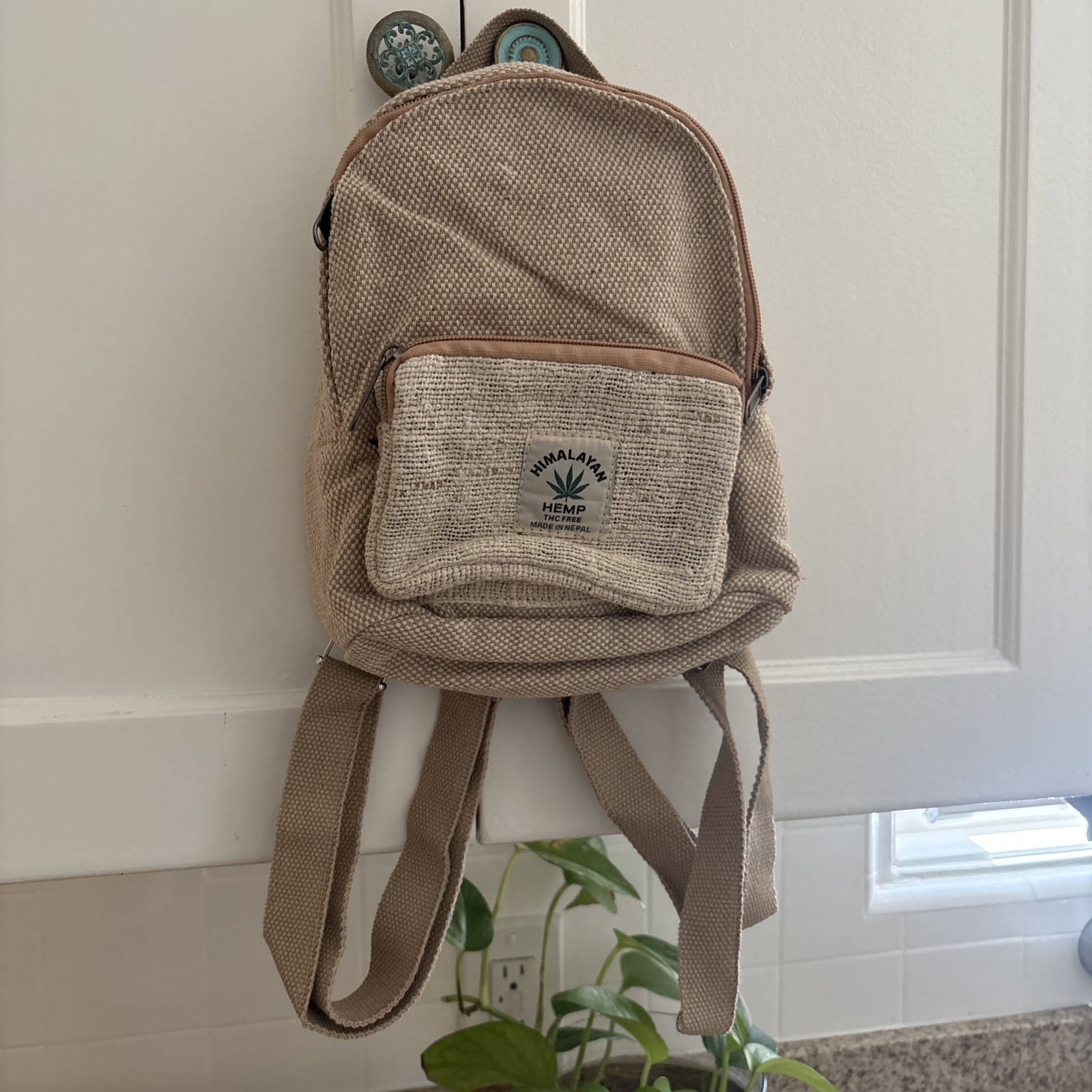 Rising International Himalayan Hemp Backpack Mini Handmade Eco Friendly Travel