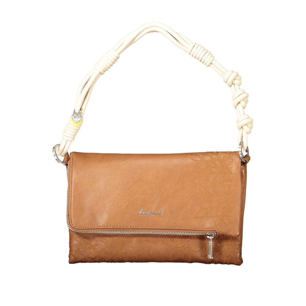 Desigual Marrone Polyurethane Women Handbag 100% Authentic – DE-43333