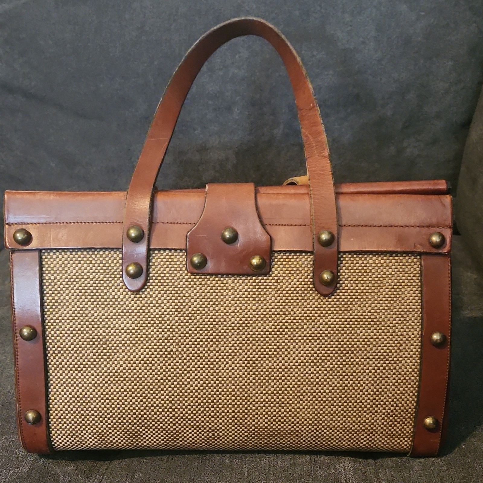 Vintag John Romain Satchel with Original Box and plastic packing bag