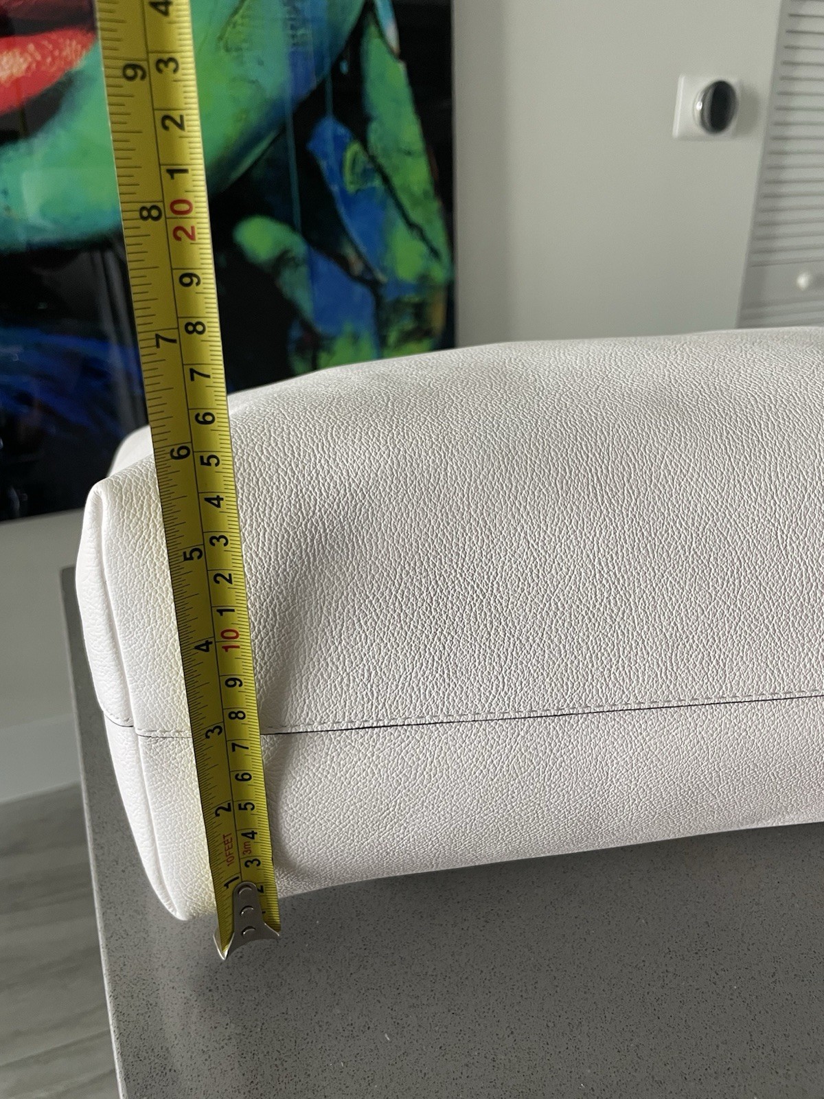 Versace Tote Bag Calf Leather White Gold Medusa 1015533 NWT $1875