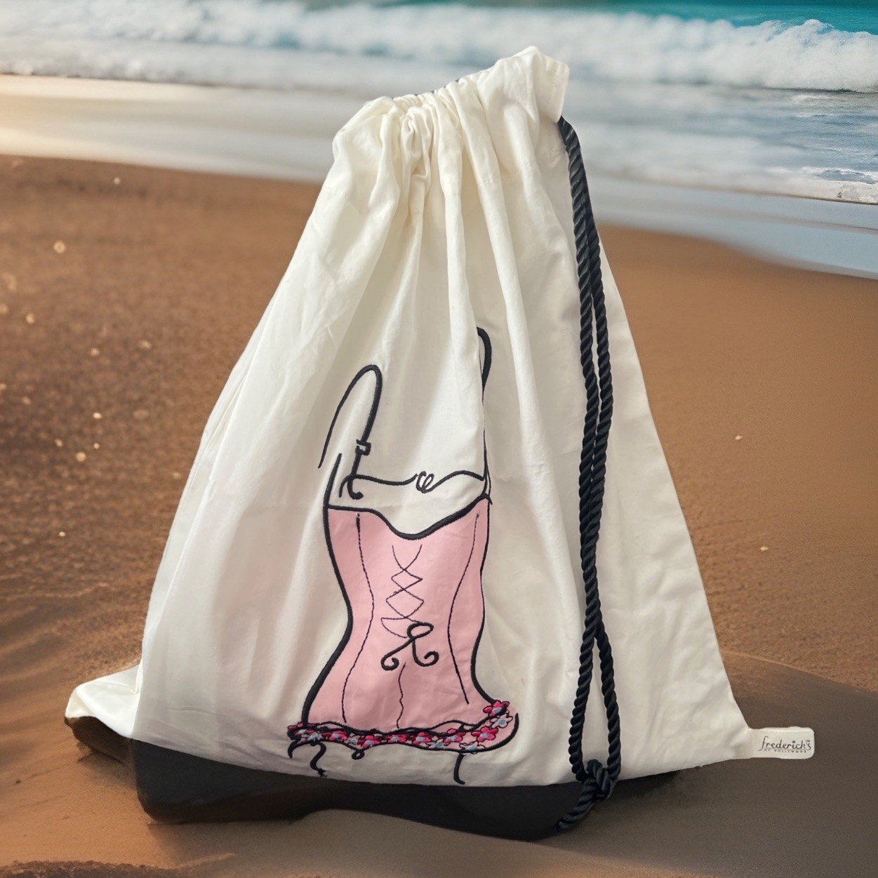 Fredericks of hollywood corsette drawstring bag