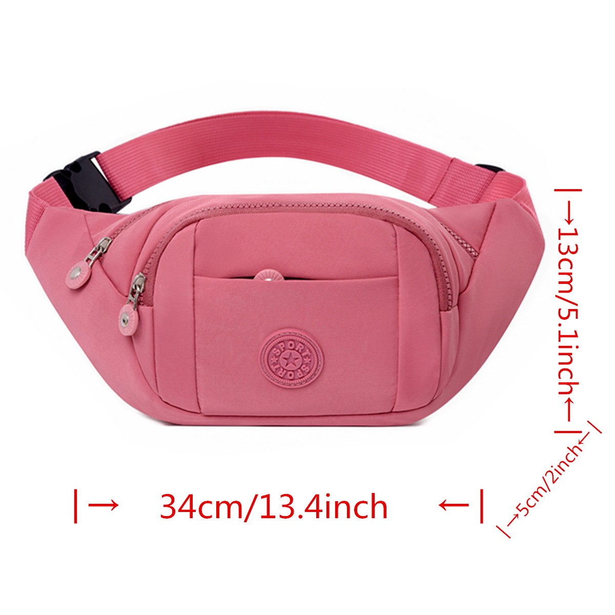 Ladies’ Fashionable Plain Chest Bag Shoulder Bag Waist Bag Oxford Cloth Fabric