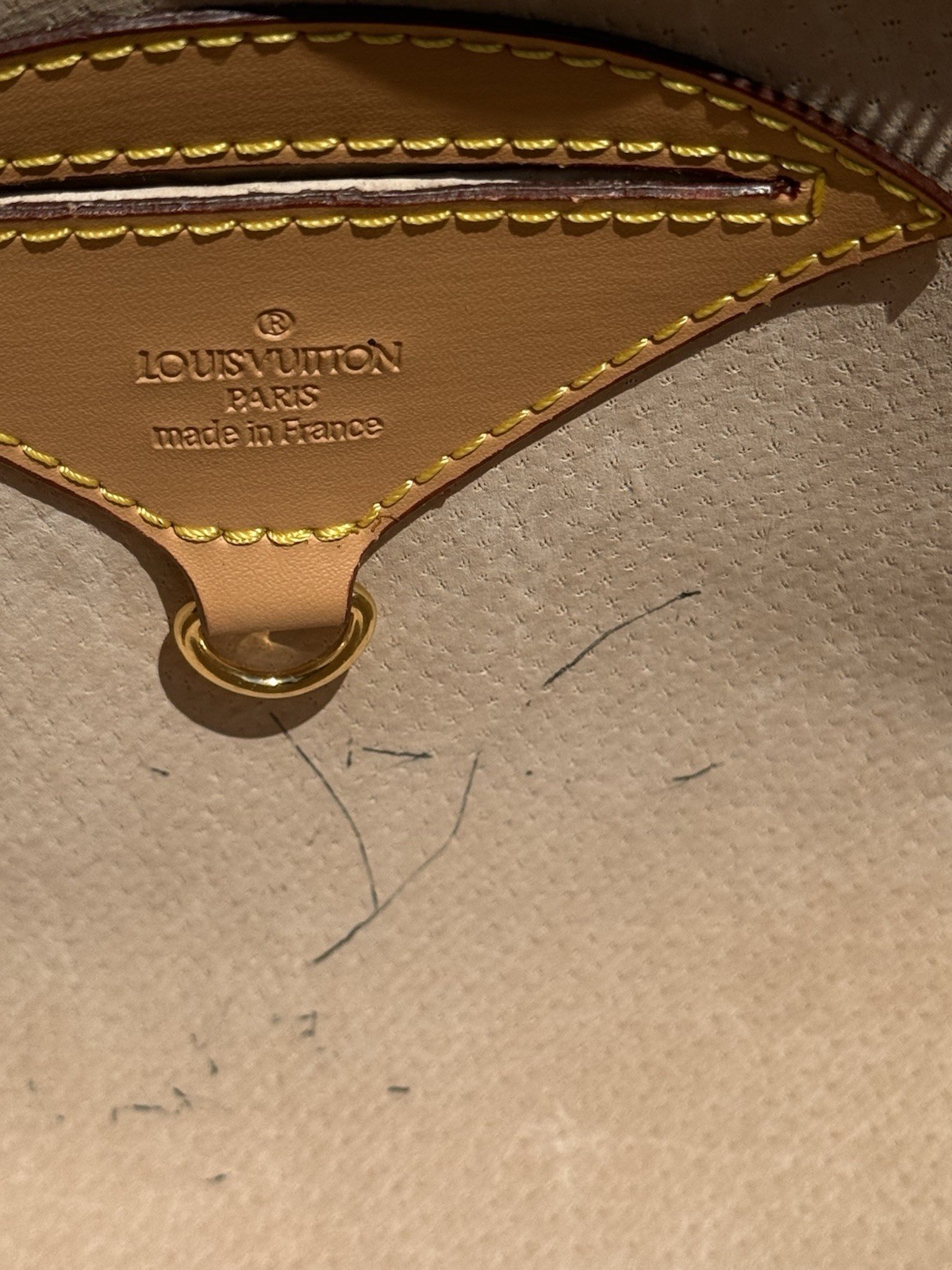 Louis Vuitton Monogram Brown Top Handle Satchel Handbag Zip Closure Gold