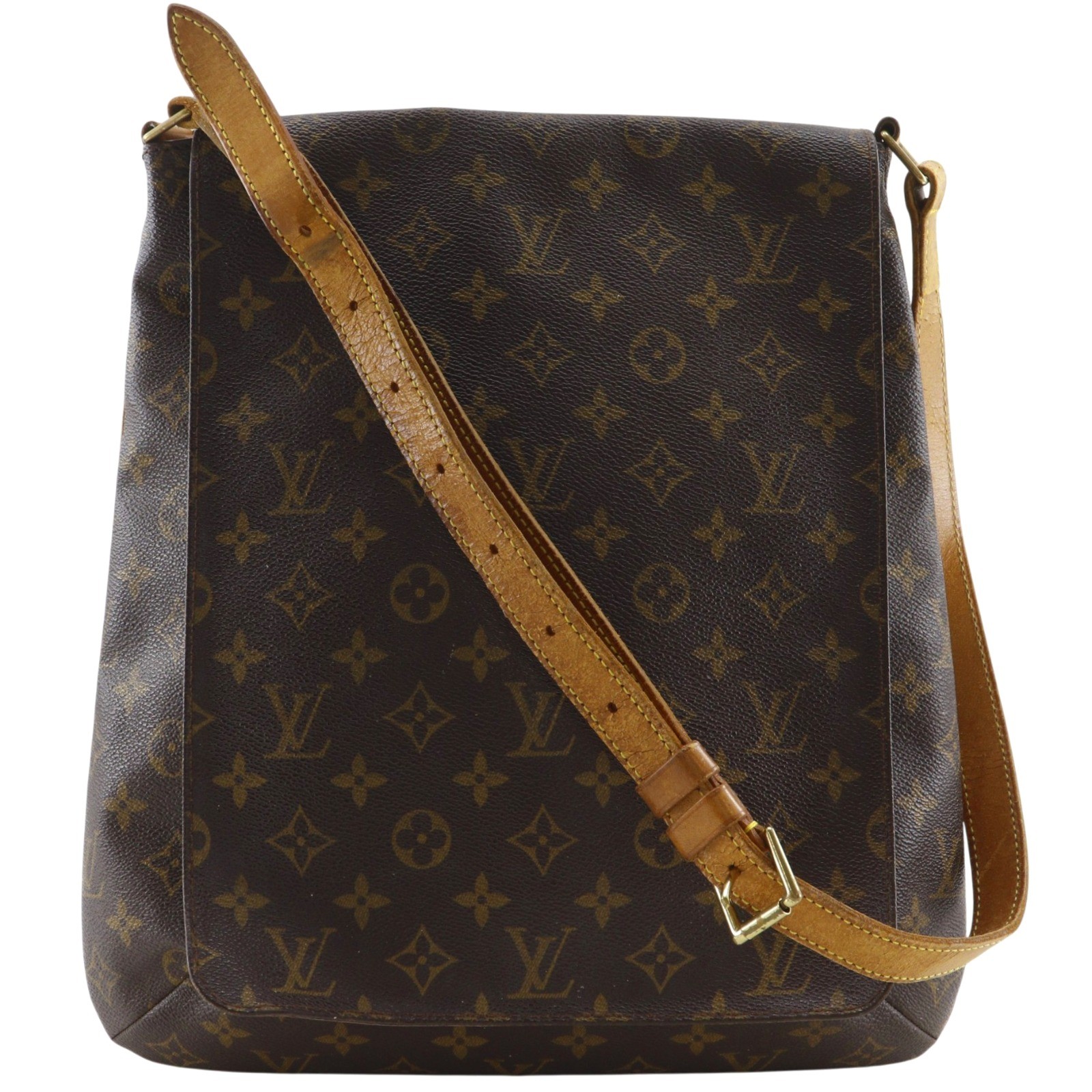 LOUIS VUITTON M51256 Muset Shoulder Bag Brown Monogram canvas unisex