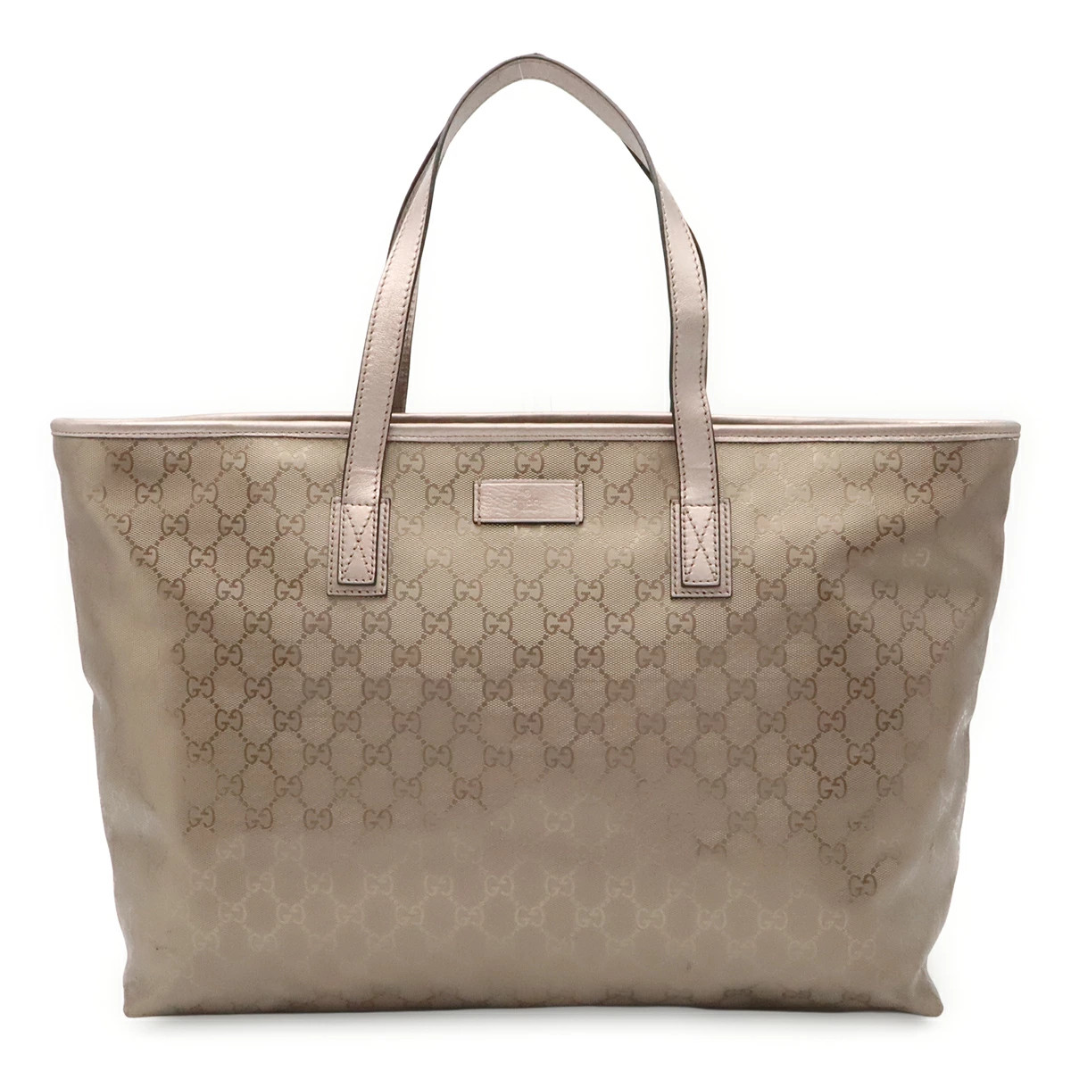 Gucci GG Imprimé 211120 Tote Logo PVC / Leather Pink Unisex Bag #BLB4005