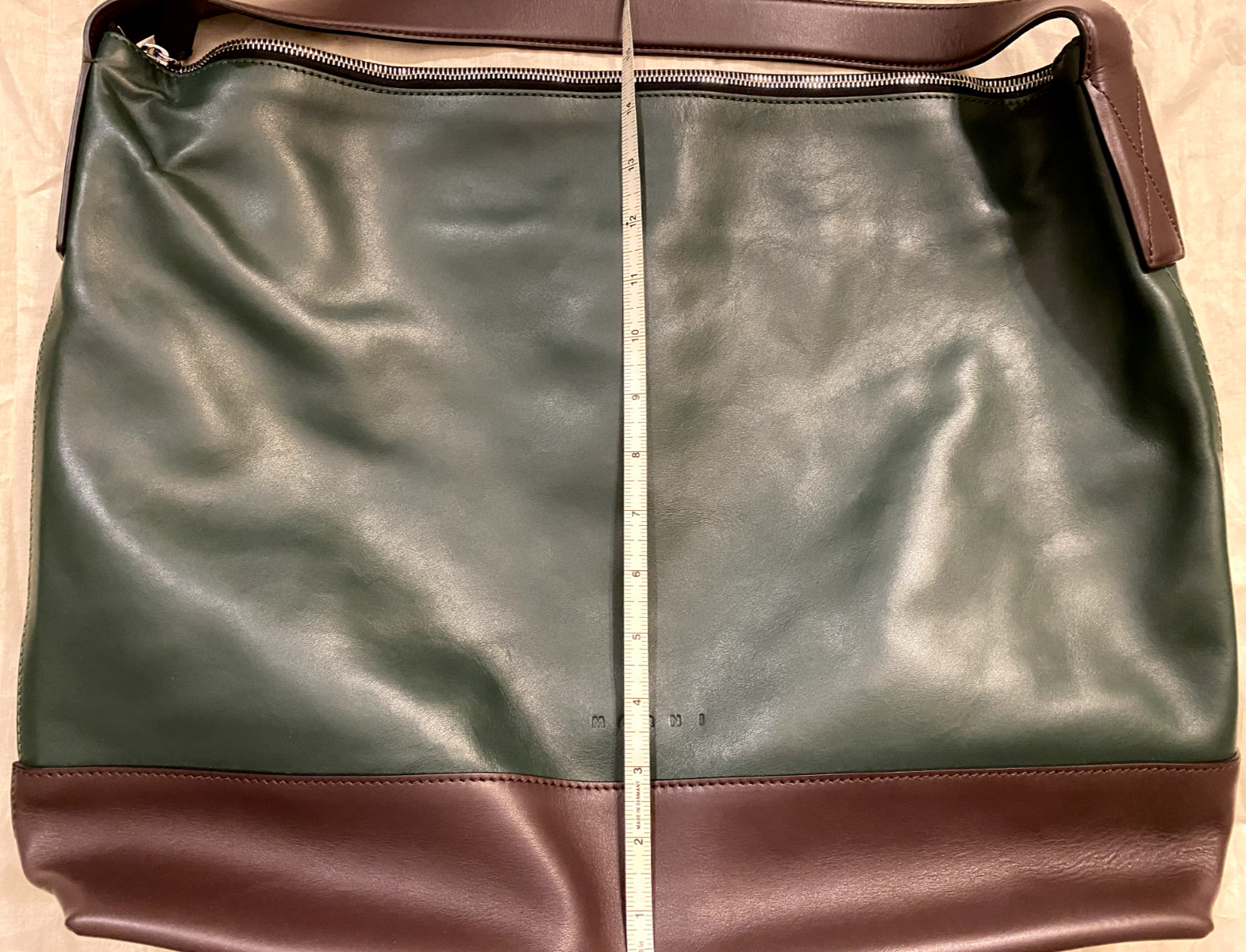 NEW MARNI SMOOTH CALFSKIN LEATHER HANDLE TOTE HANDBAG ~ $1,150