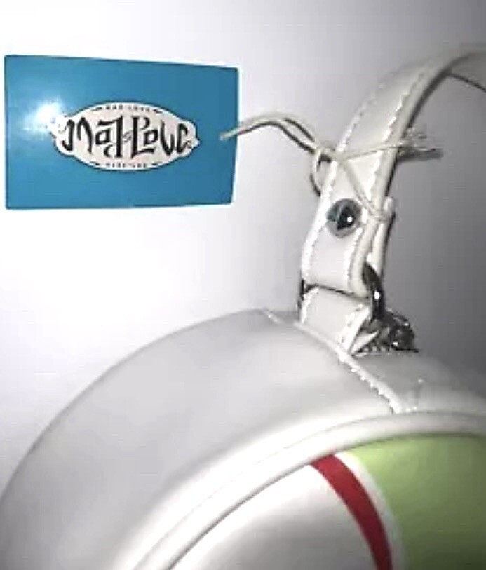 MAD LOVE White Mint Candy Holiday Purse Crossbody Handbag Adjustable Strap NWT