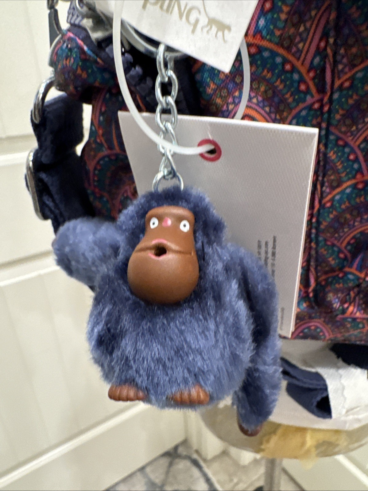 NWT Kipling Felix L Large Handbag Crossbody HB3583 Jodie De Vivre Purple Monkey