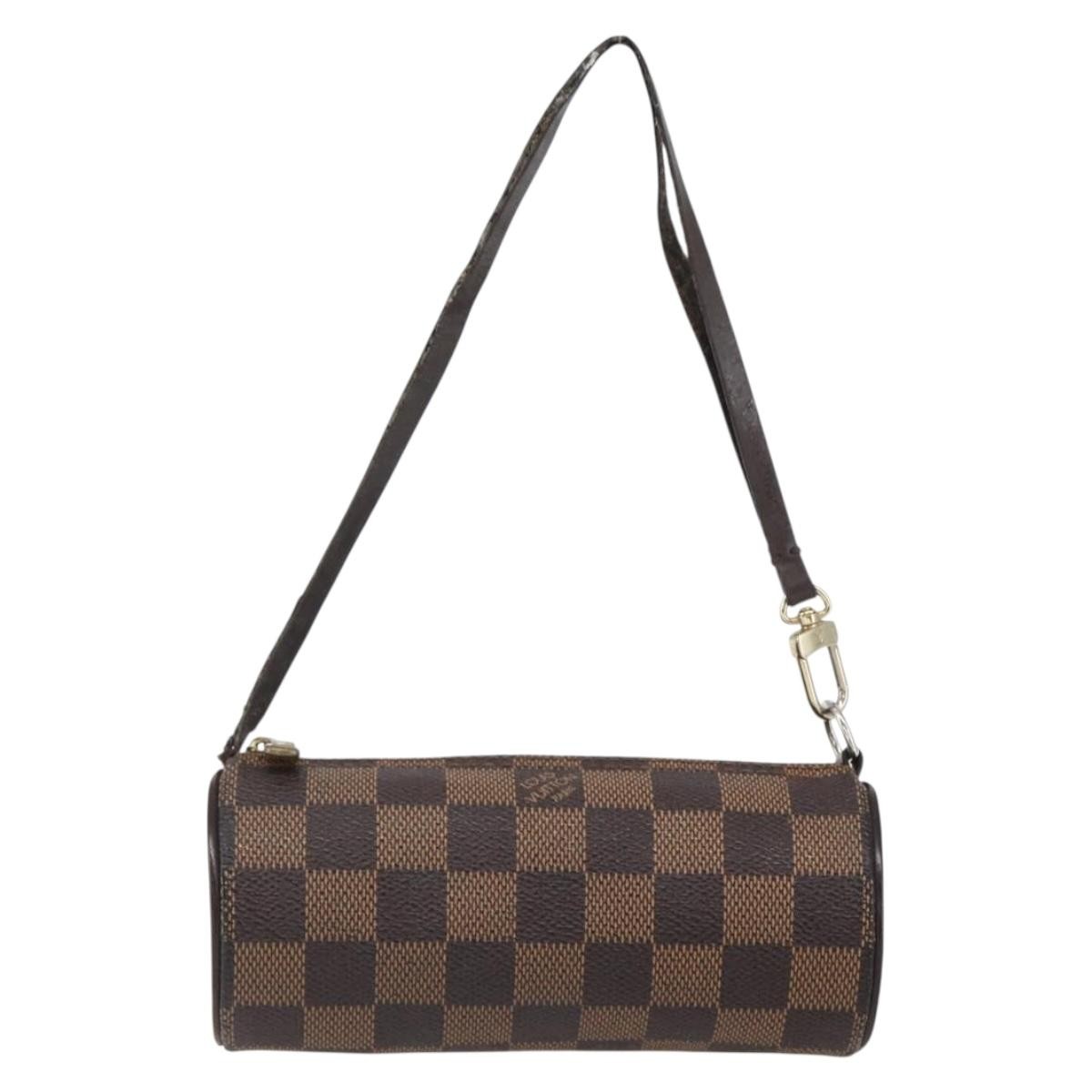 LOUIS VUITTON Damier Ebene Papillon Pouch LV Auth ep13584