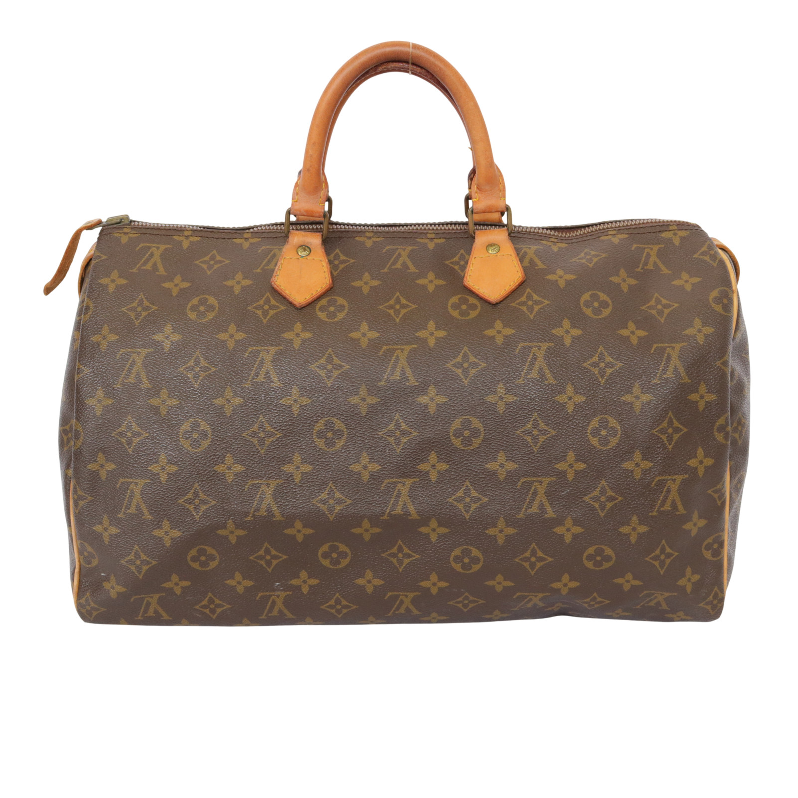 Authentic Louis Vuitton M41522 Speedy 40 Brown Monogram Handbag Serial 824