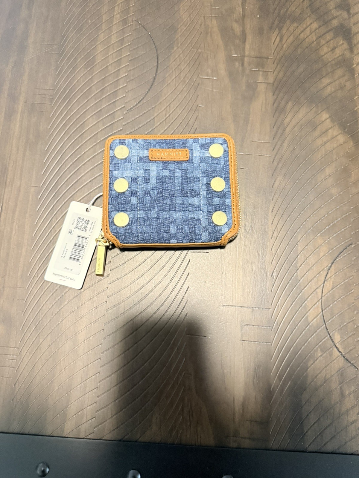 NWT – Hammitt 5 North Mosaic Denim/Brushed Gold Wallet -Bundle w/ Matching Tote!