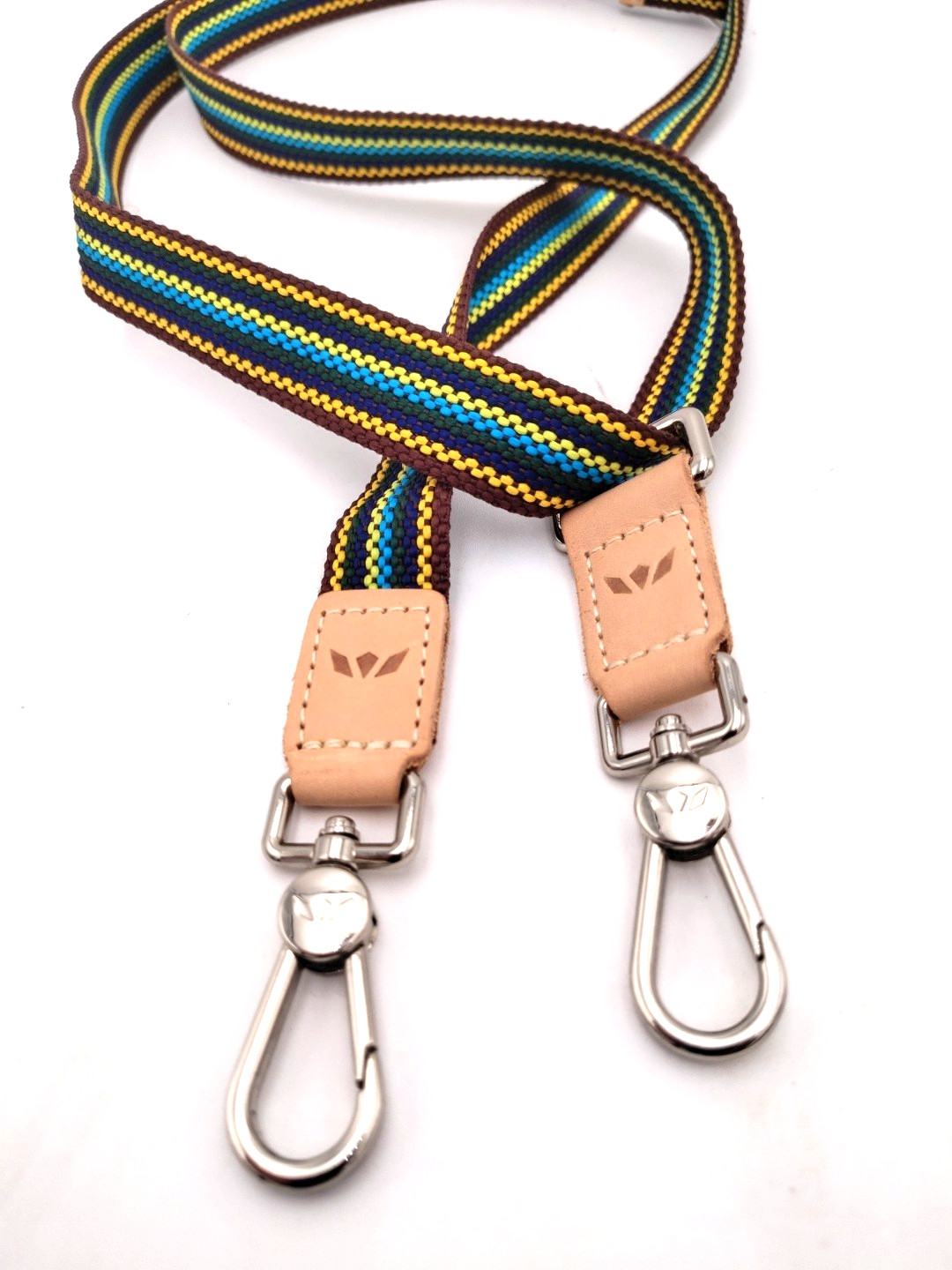 Consuela Brown Slim Webbing Crossbody Strap
